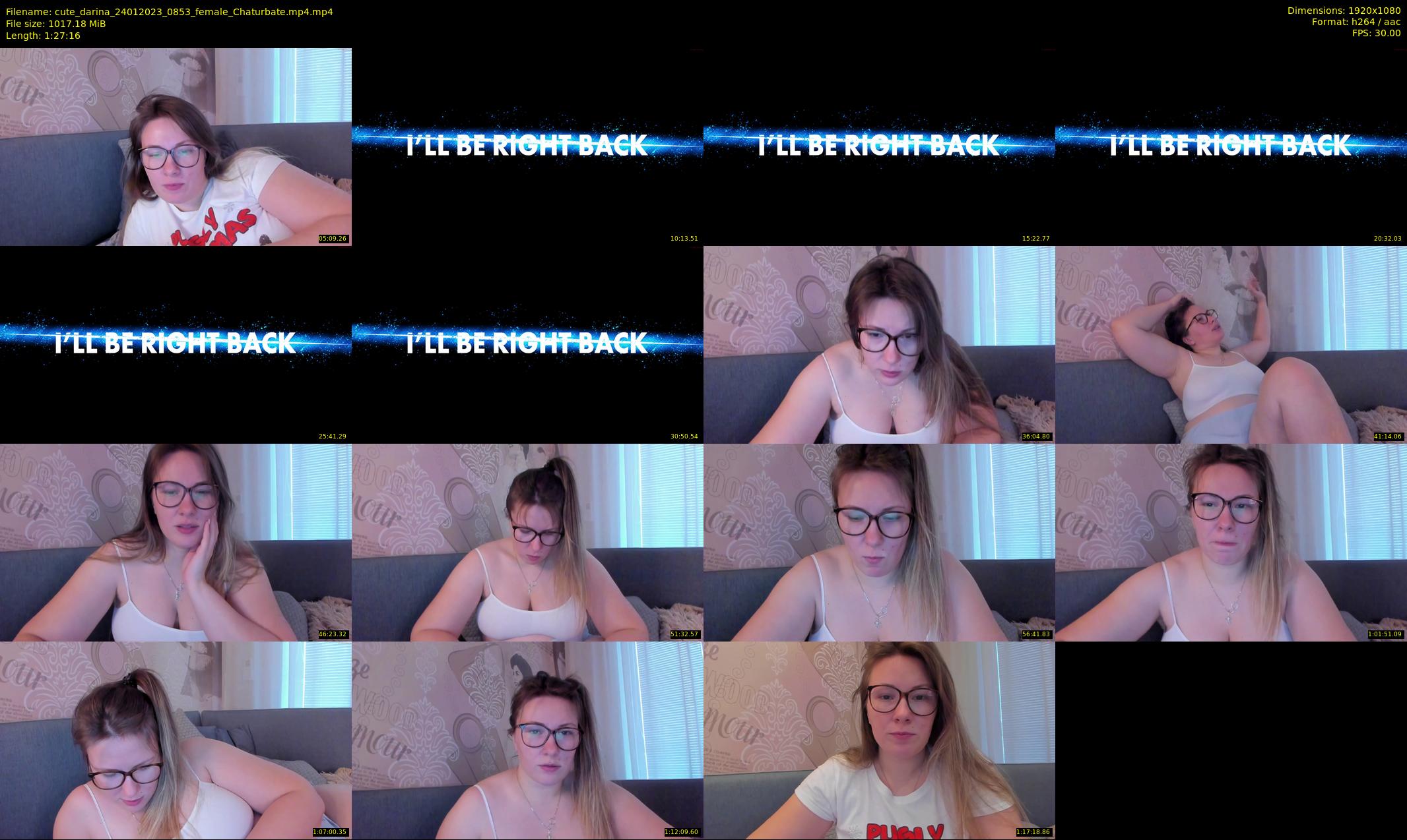cute_darina — 88 minute Chaturbate female cam show recording, 1080p, Jan 24, 2023