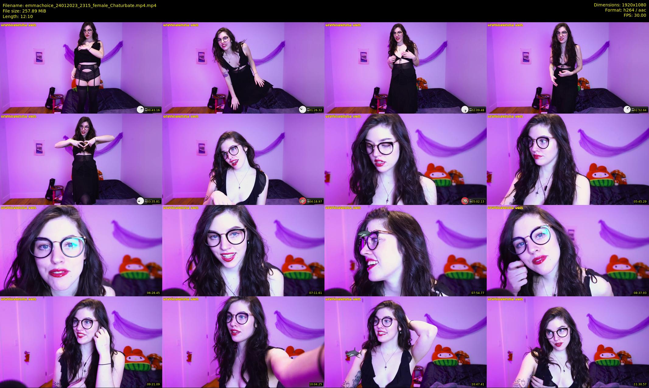 emmachoice — 13 minute Chaturbate female cam show recording, 1080p, Jan 24, 2023