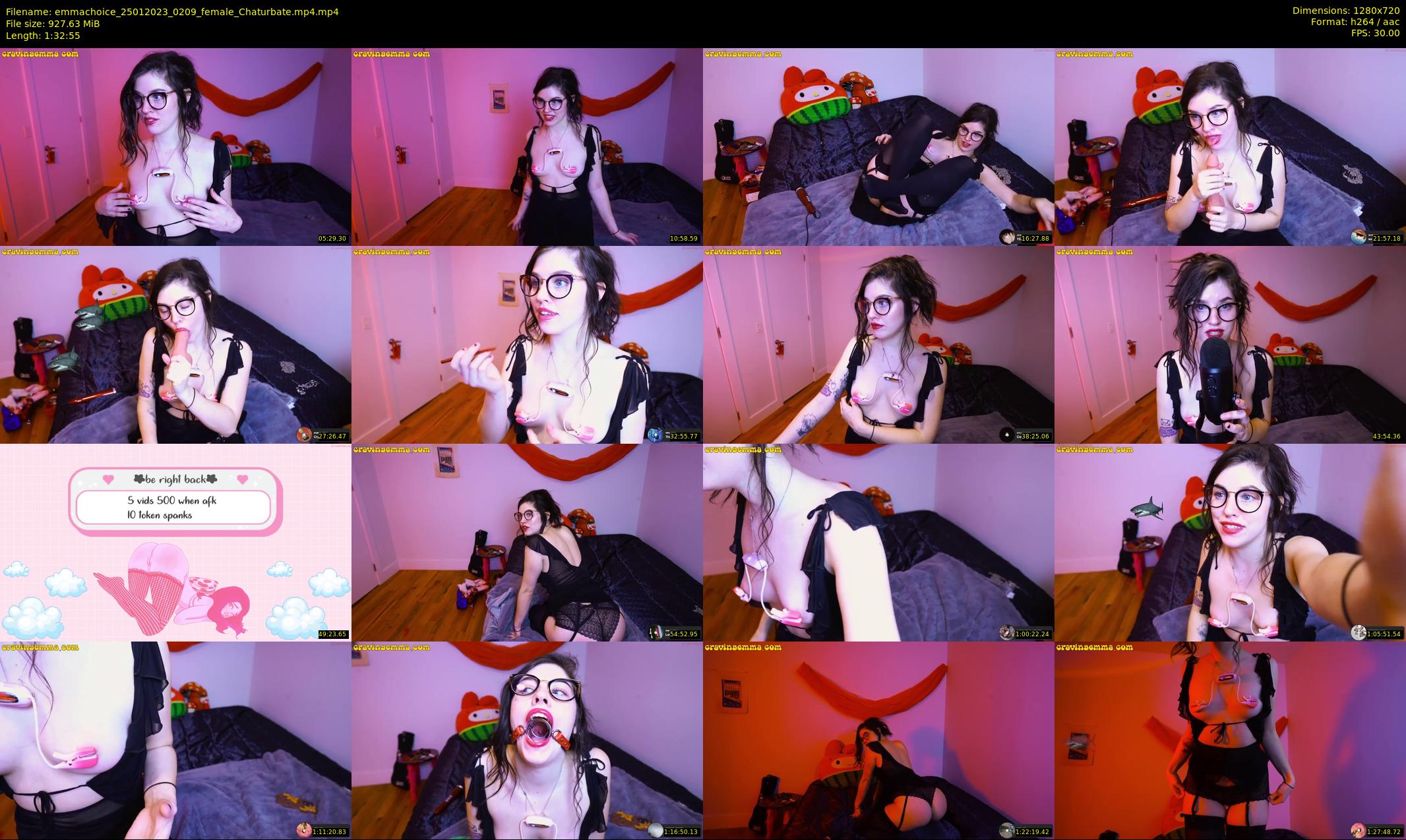 emmachoice — 93 minute Chaturbate female cam show recording, 720p, Jan 25, 2023