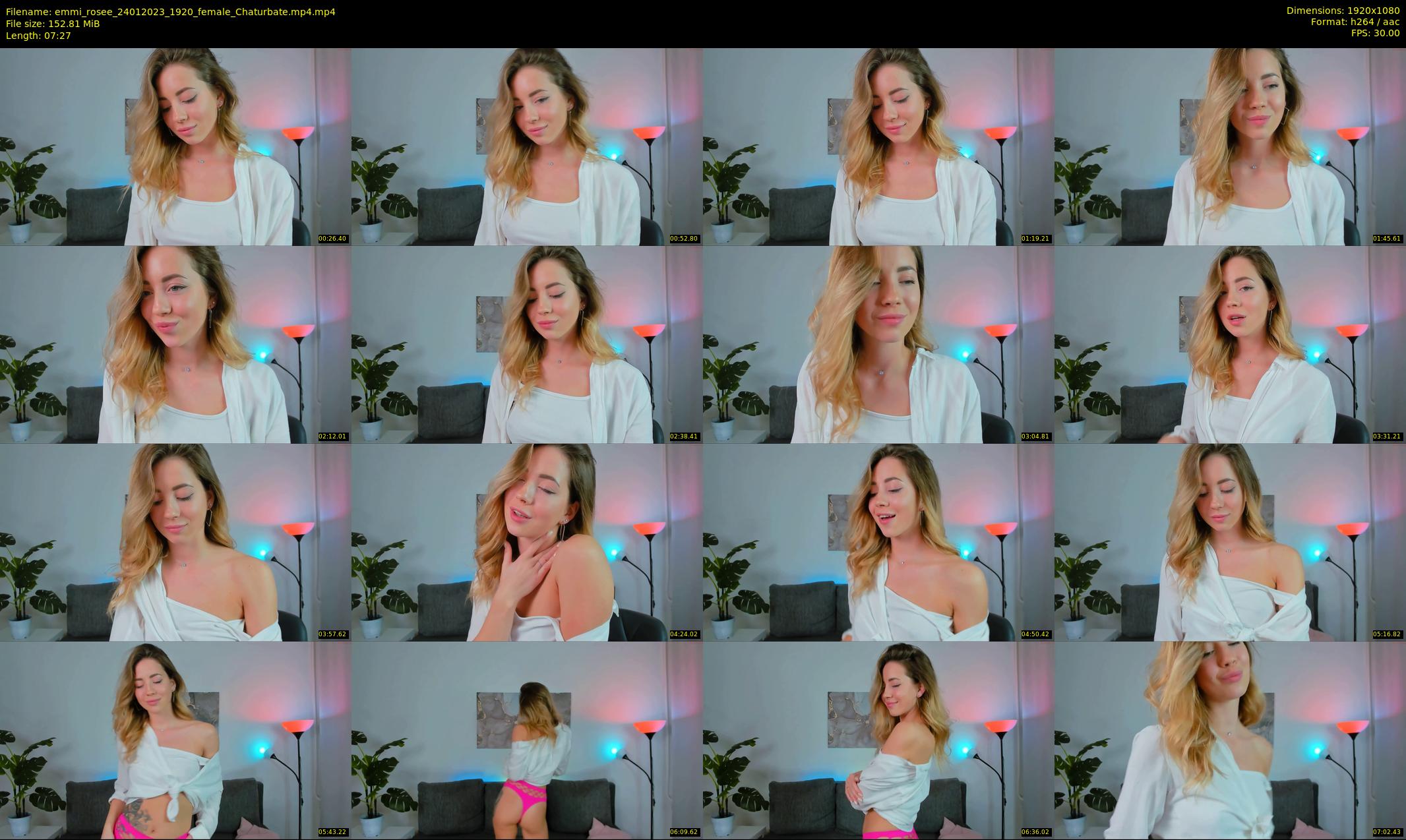 emmi_rosee — 8 minute Chaturbate female cam show recording, 1080p, Jan 24, 2023