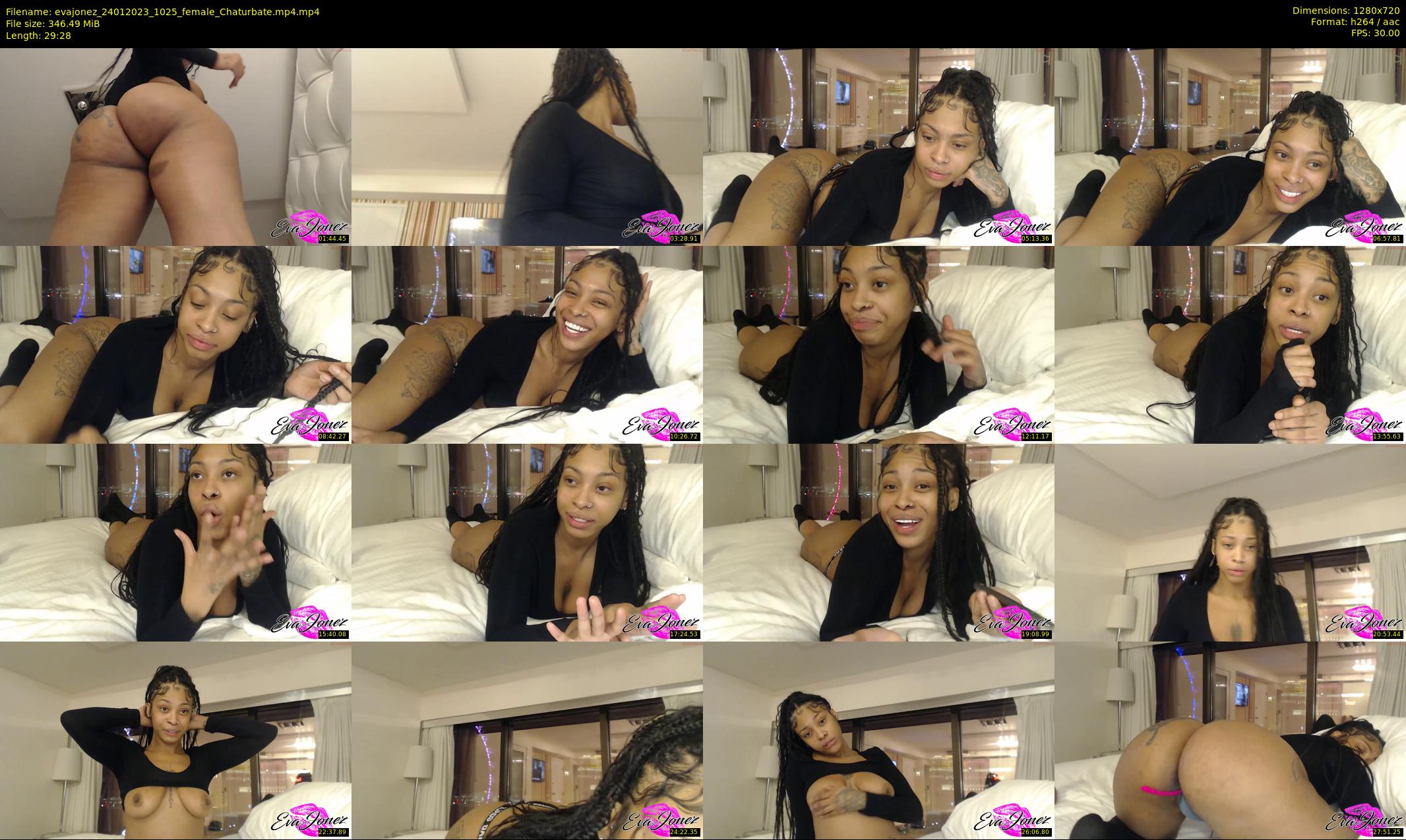 evajonez — 30 minute Chaturbate female cam show recording, 720p, Jan 24, 2023