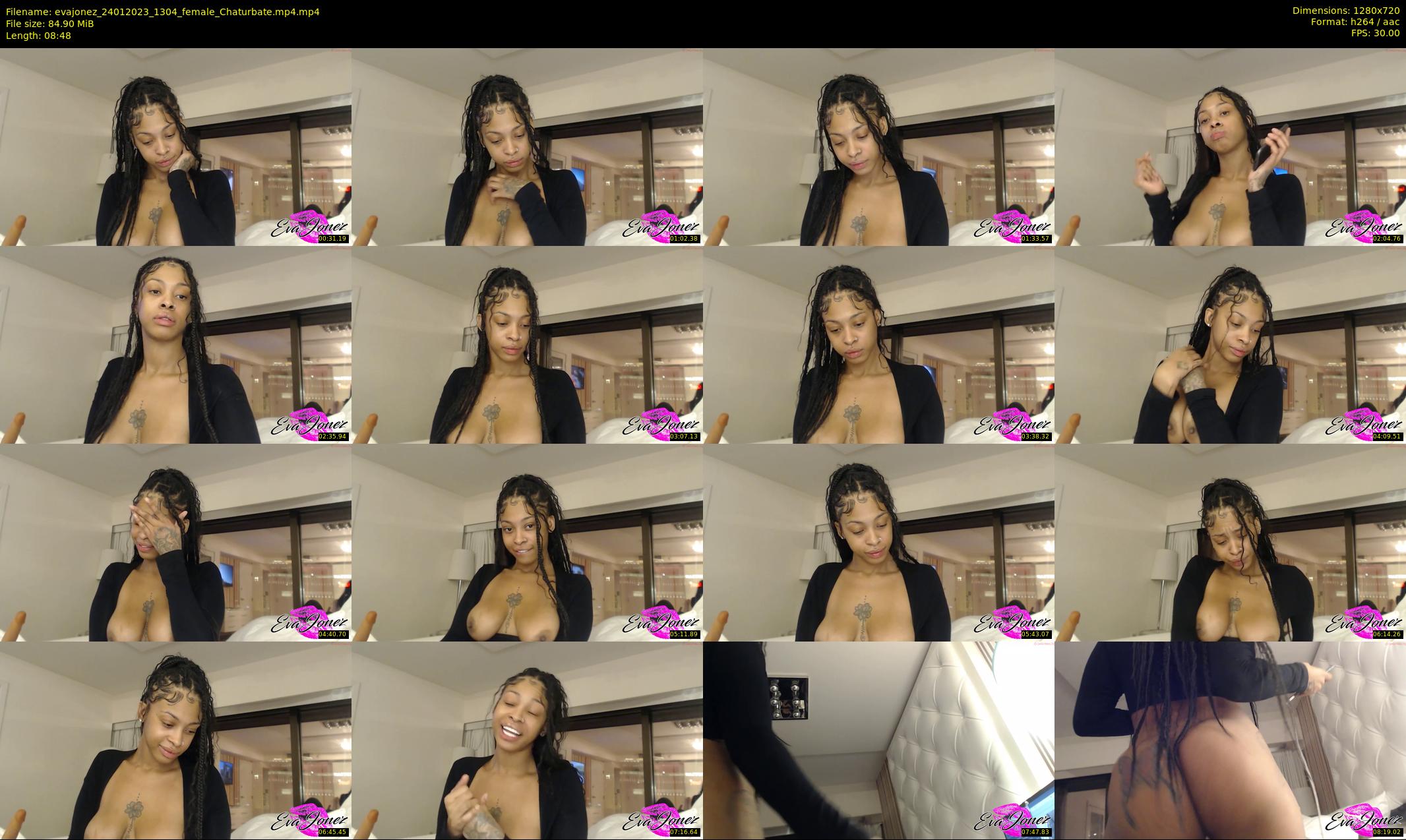 evajonez — 9 minute Chaturbate female cam show recording, 720p, Jan 24, 2023