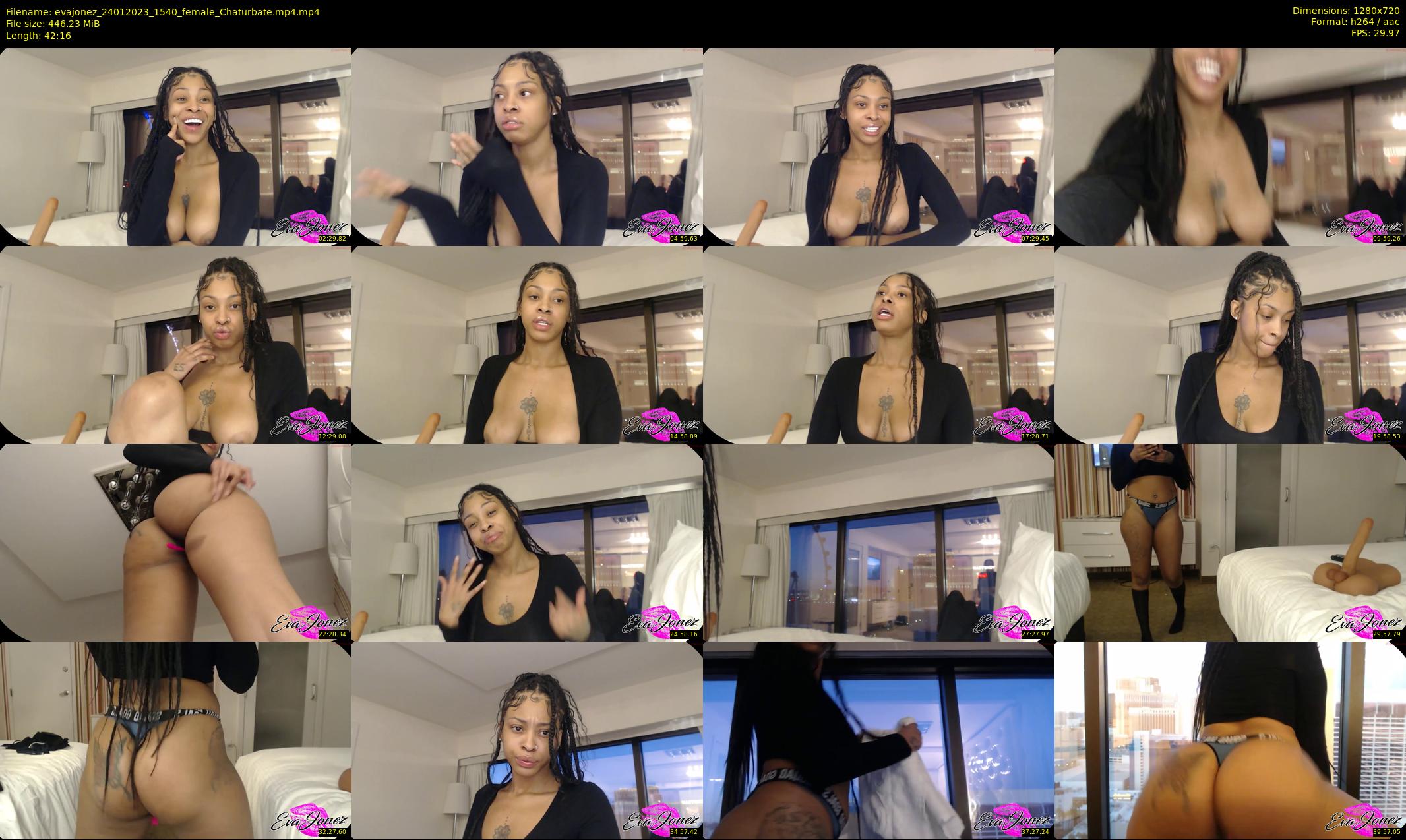 evajonez — 43 minute Chaturbate female cam show recording, 720p, Jan 24, 2023