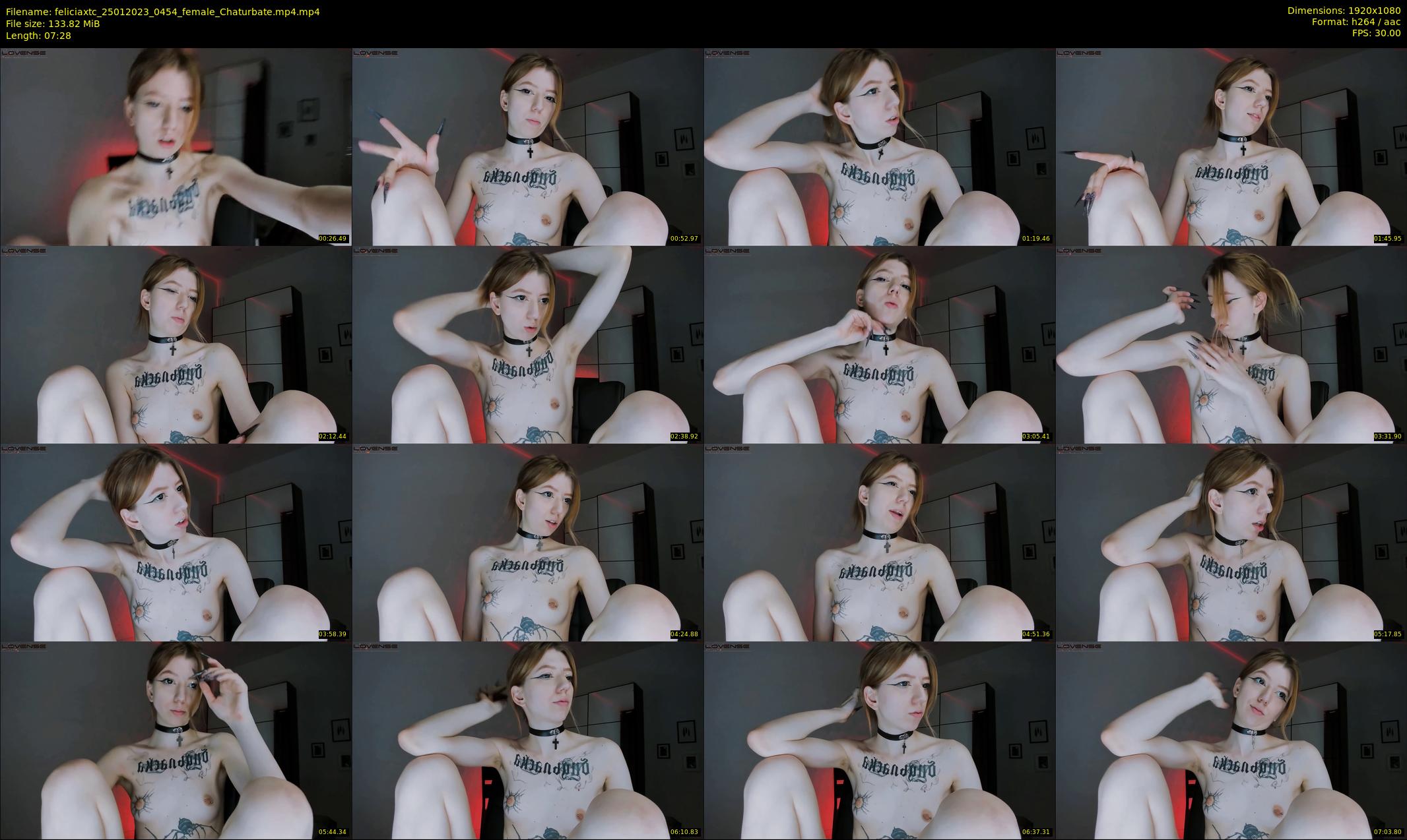 feliciaxtc — 8 minute Chaturbate female cam show recording, 1080p, Jan 25, 2023
