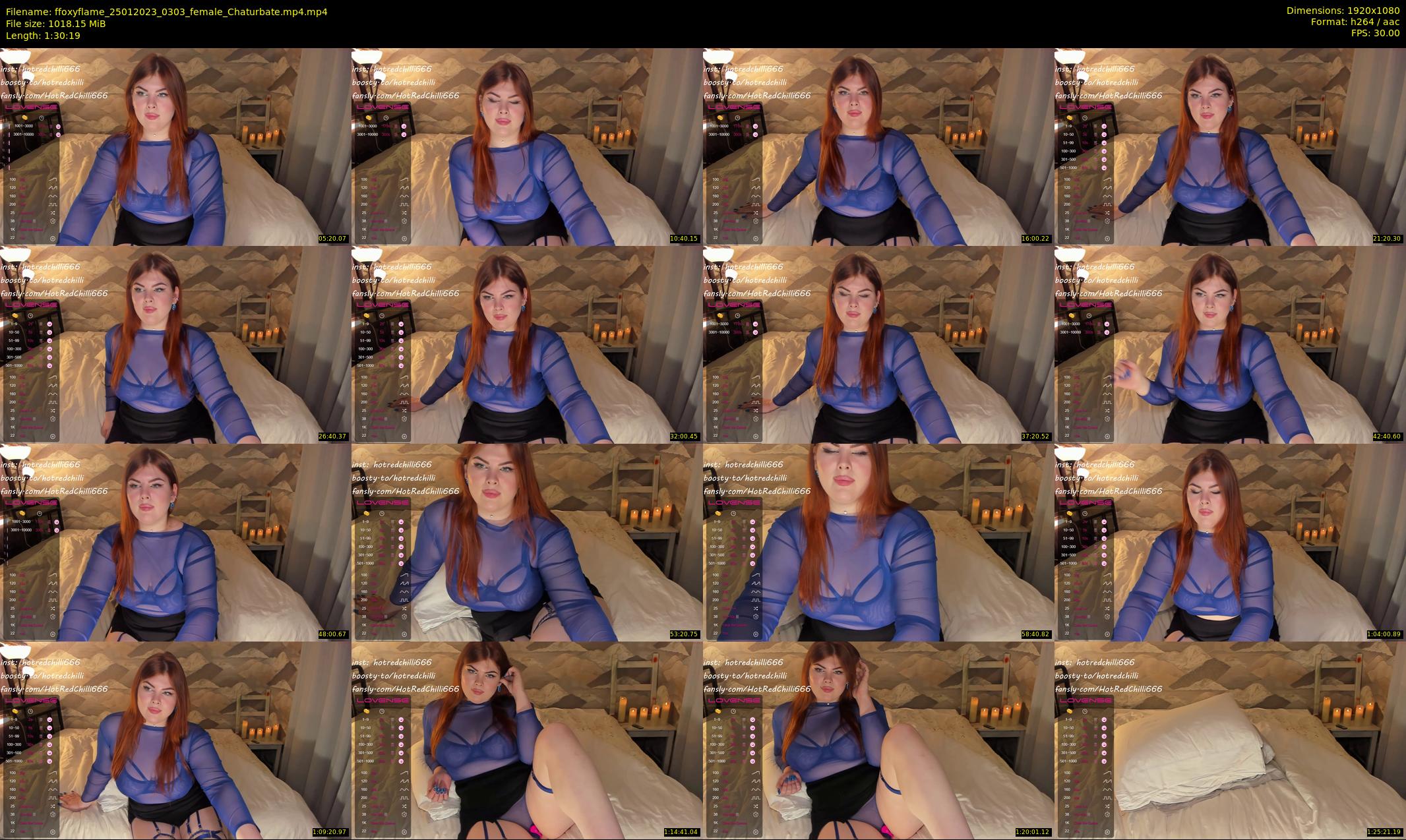 ffoxyflame — 91 minute Chaturbate female cam show recording, 1080p, Jan 25, 2023