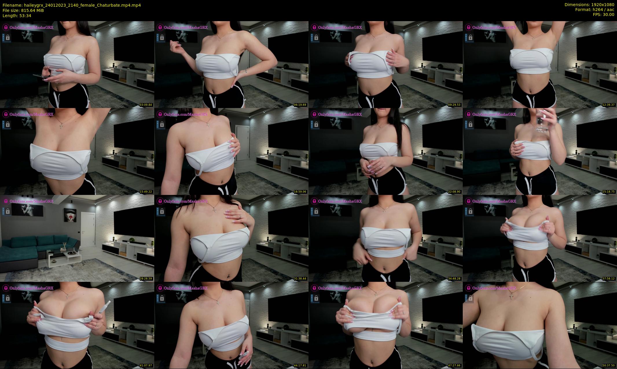 haileygrx — 54 minute Chaturbate female cam show recording, 1080p, Jan 24, 2023
