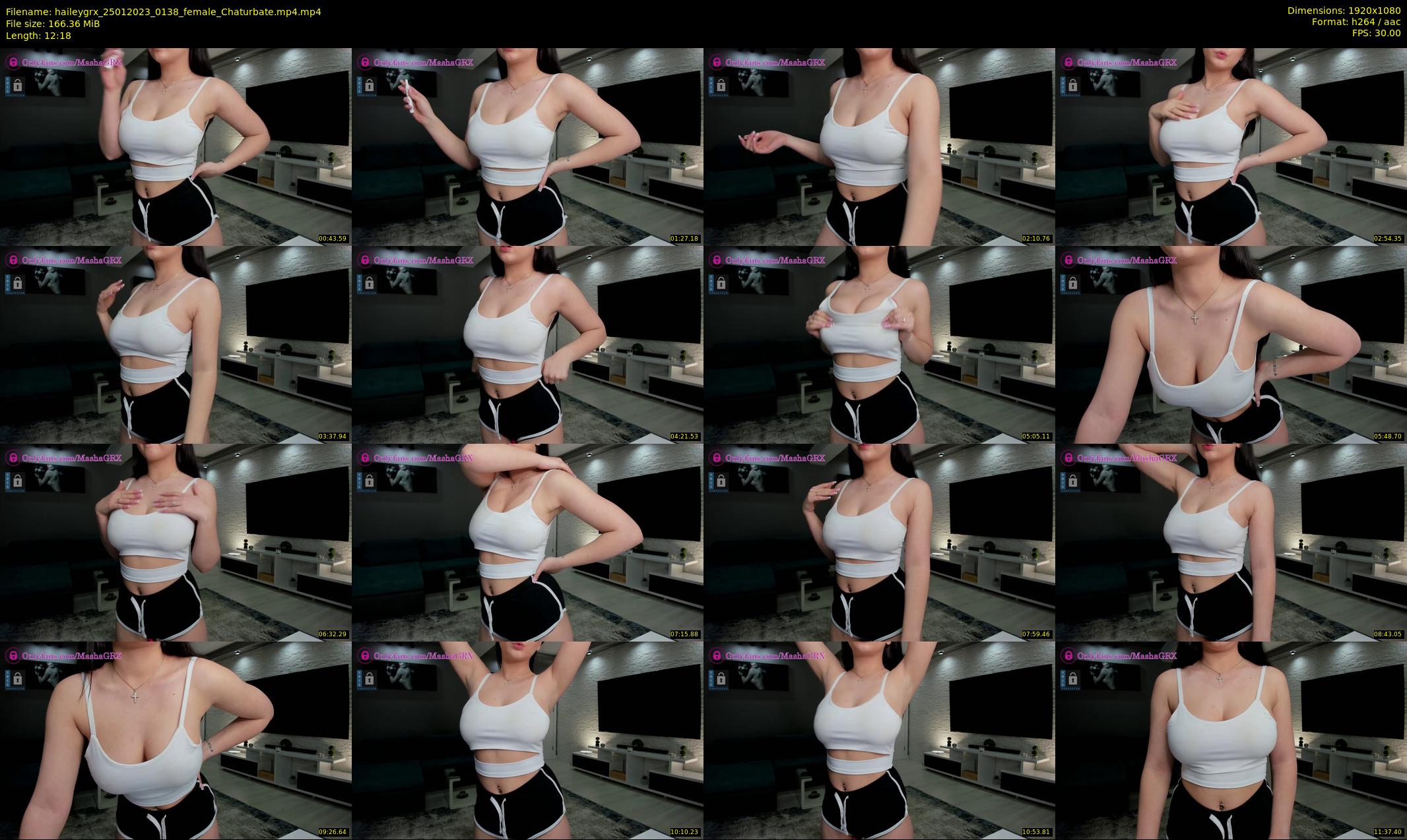 haileygrx — 13 minute Chaturbate female cam show recording, 1080p, Jan 25, 2023