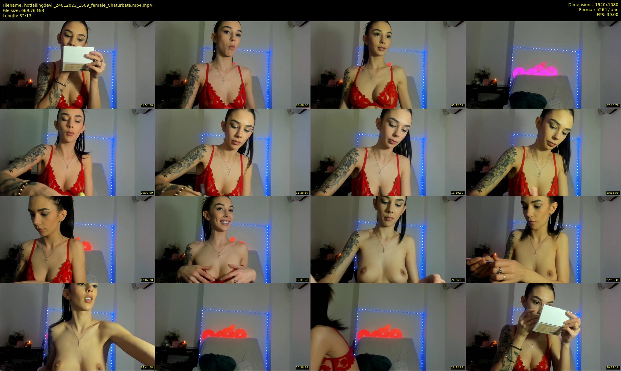 hotfallingdevil — 33 minute Chaturbate female cam show recording, 1080p, Jan 24, 2023
