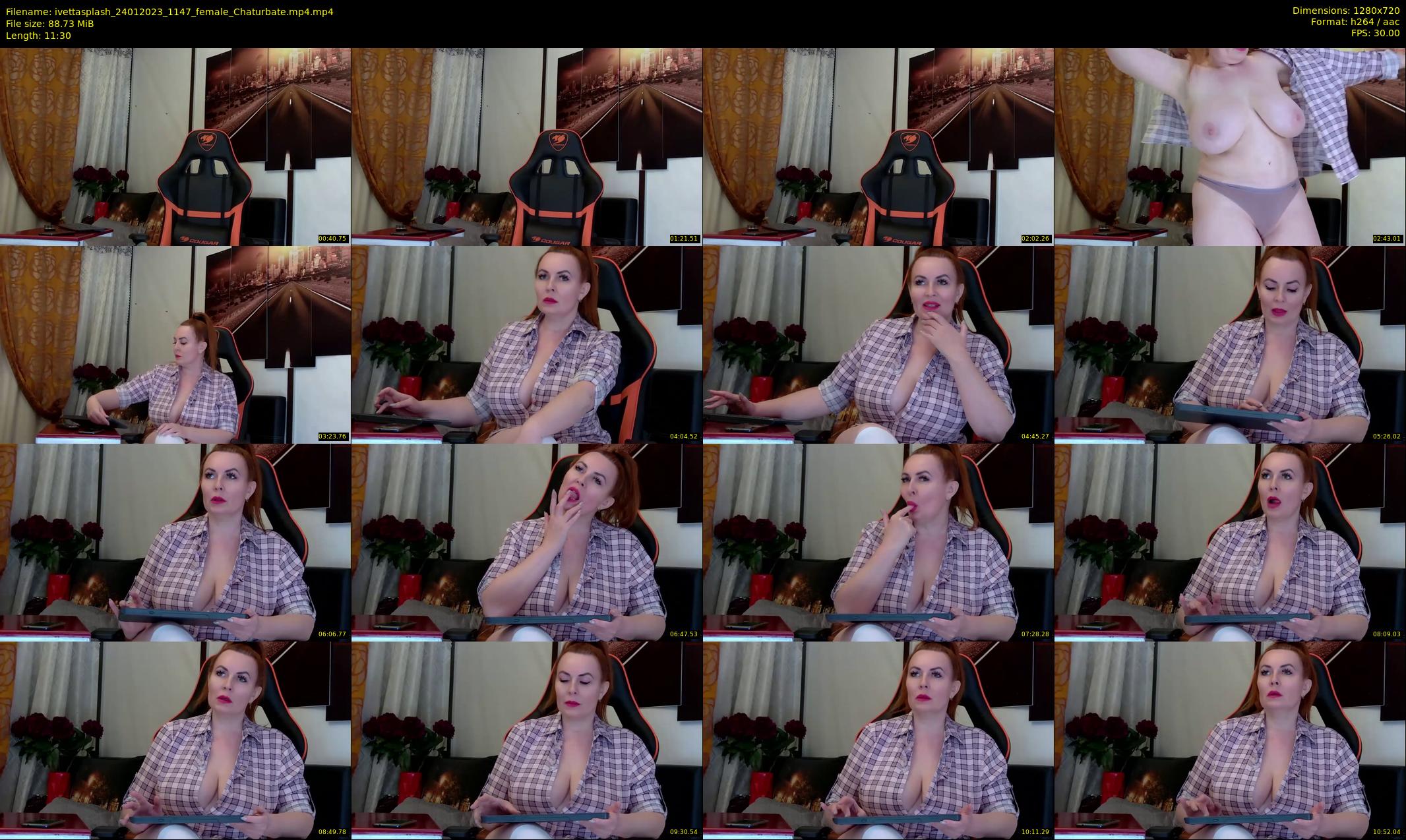 ivettasplash — 12 minute Chaturbate female cam show recording, 720p, Jan 24, 2023