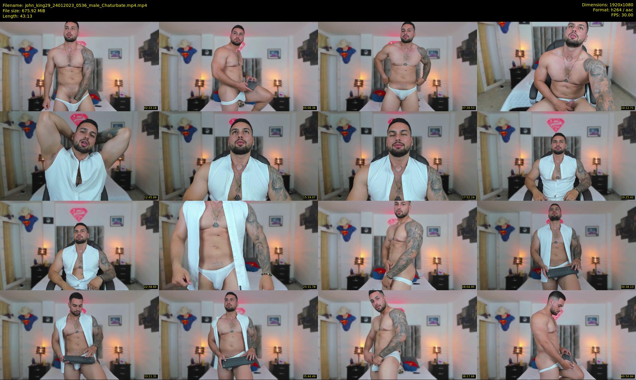 john_king29 — 44 minute Chaturbate male cam show recording, 1080p, Jan 24, 2023