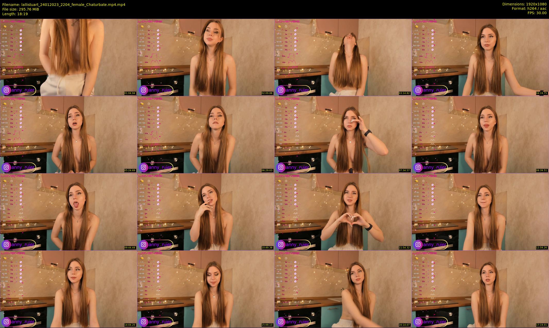 lallistuart — 19 minute Chaturbate female cam show recording, 1080p, Jan 24, 2023