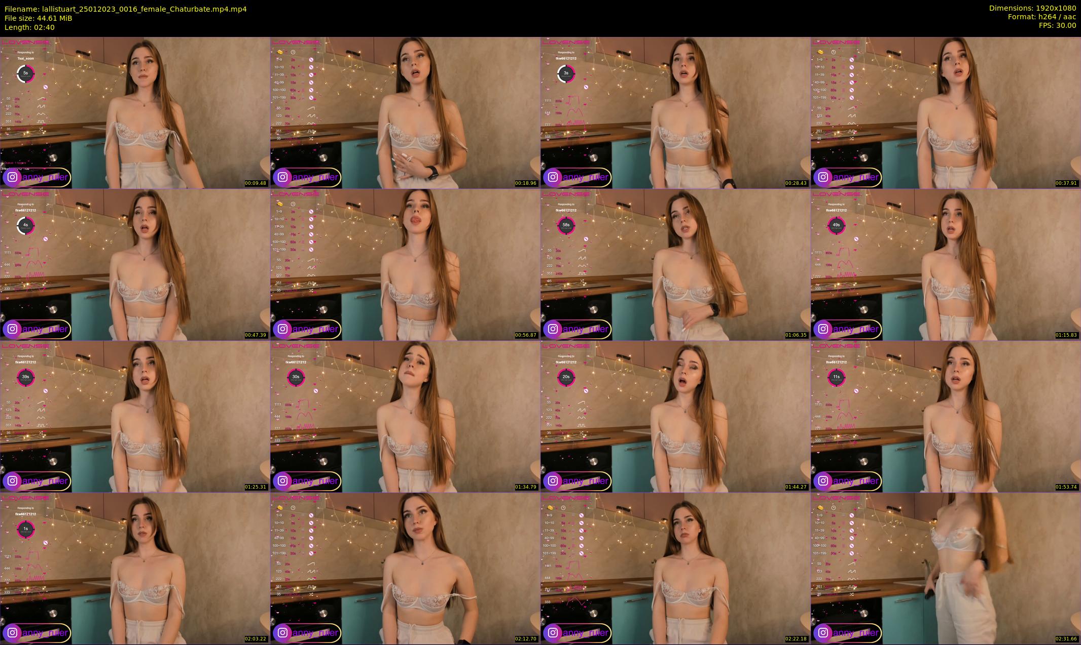lallistuart — 3 minute Chaturbate female cam show recording, 1080p, Jan 25, 2023