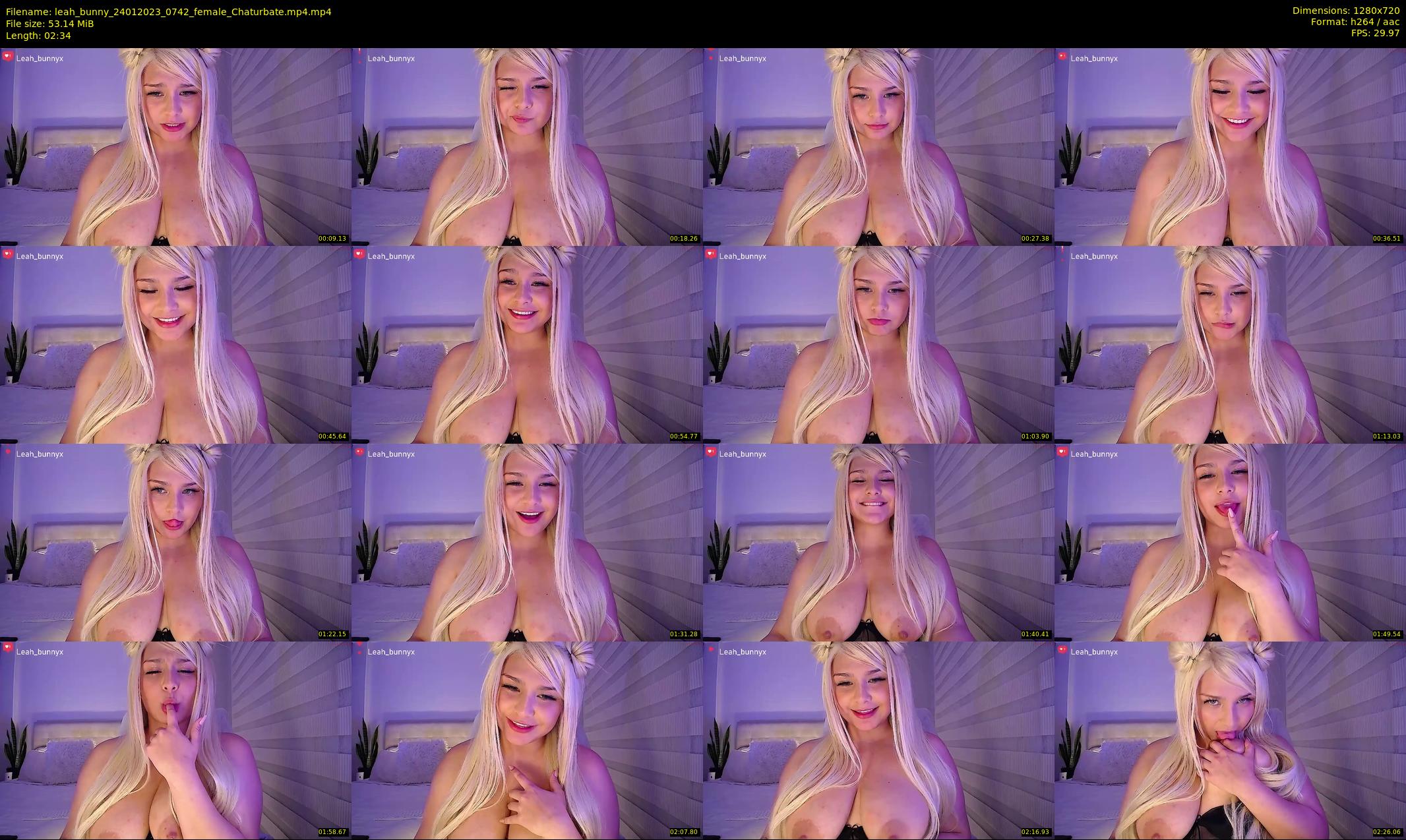 leah_bunny — 3 minute Chaturbate female cam show recording, 720p, Jan 24, 2023