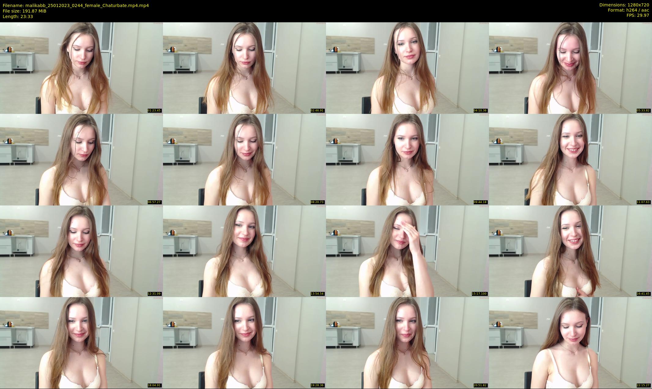 malikabb — 24 minute Chaturbate female cam show recording, 720p, Jan 25, 2023