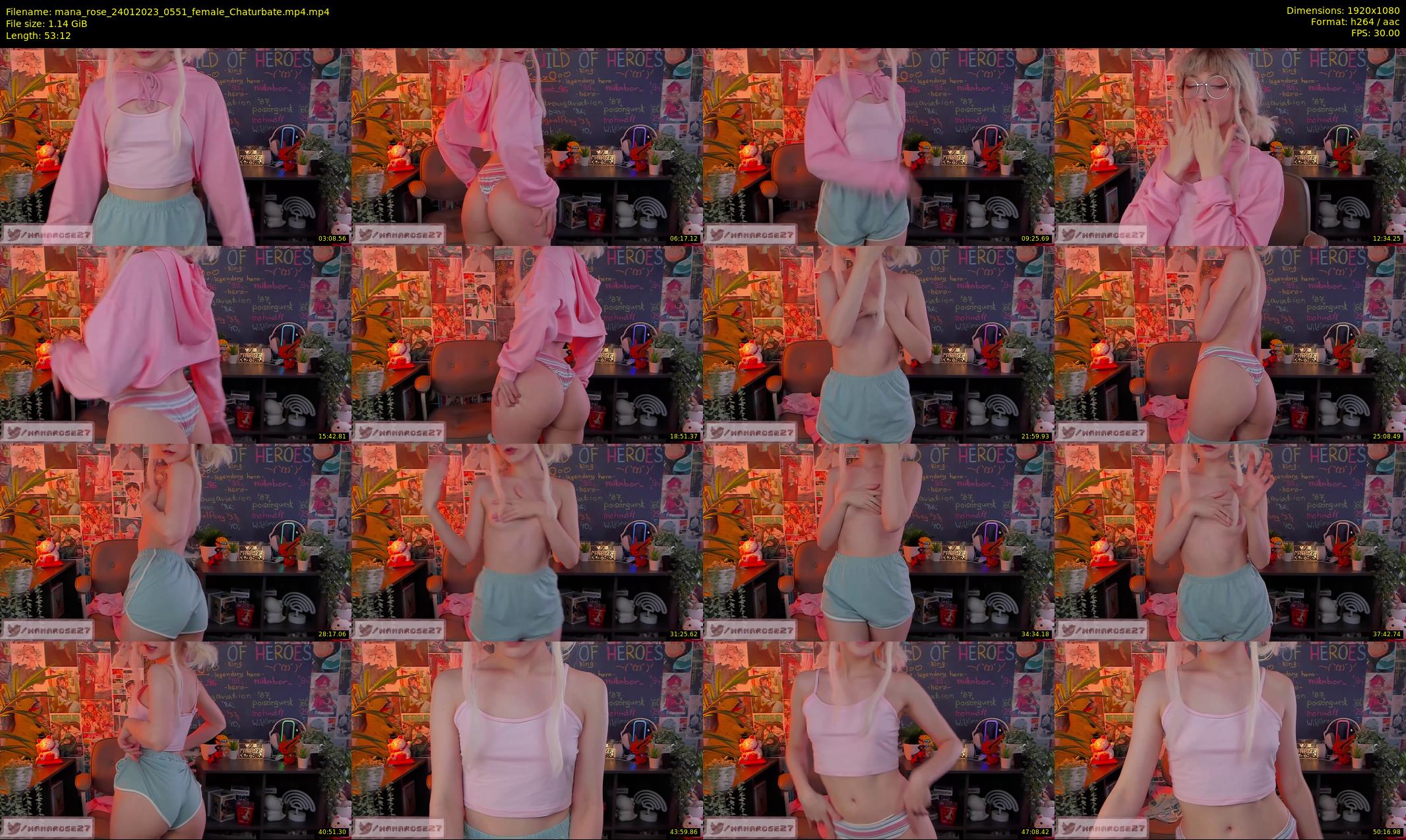 mana_rose — 54 minute Chaturbate female cam show recording, 1080p, Jan 24, 2023