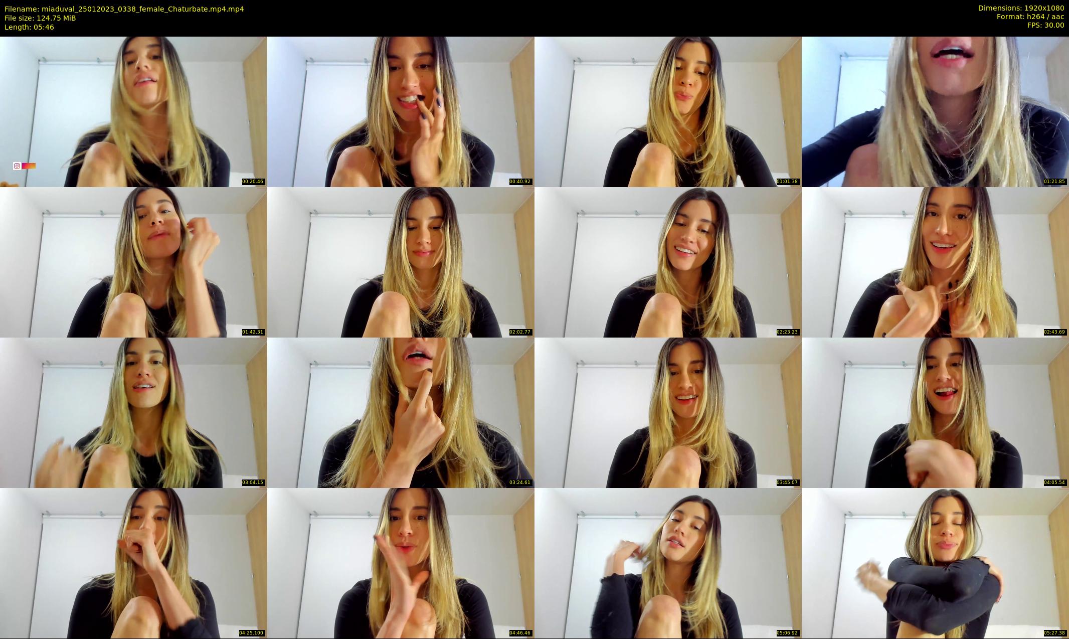 miaduval — 6 minute Chaturbate female cam show recording, 1080p, Jan 25, 2023