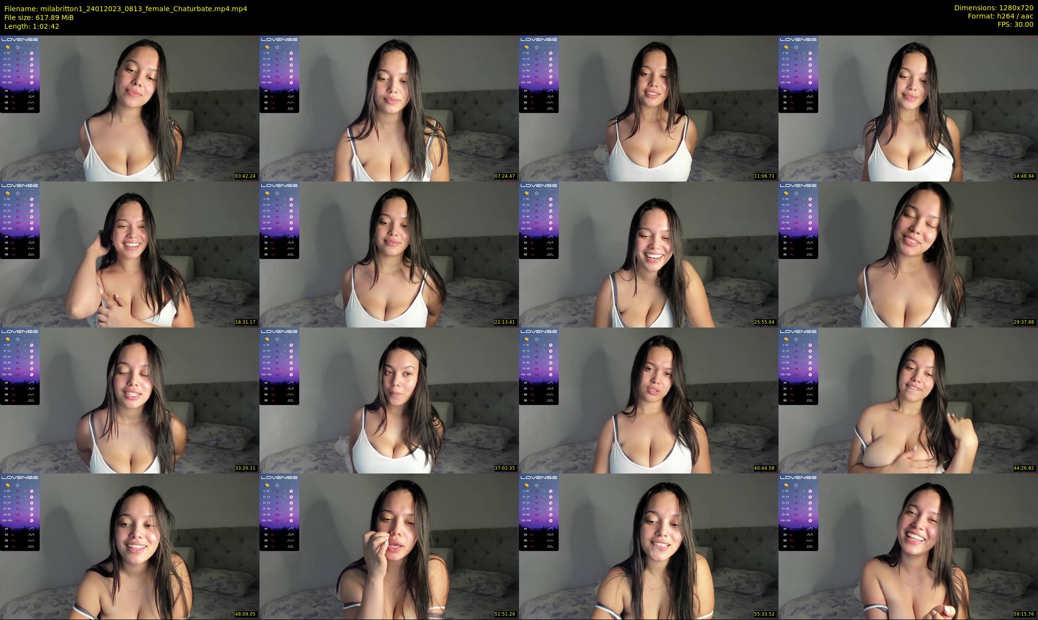milabritton1 — 63 minute Chaturbate female cam show recording, 720p, Jan 24, 2023