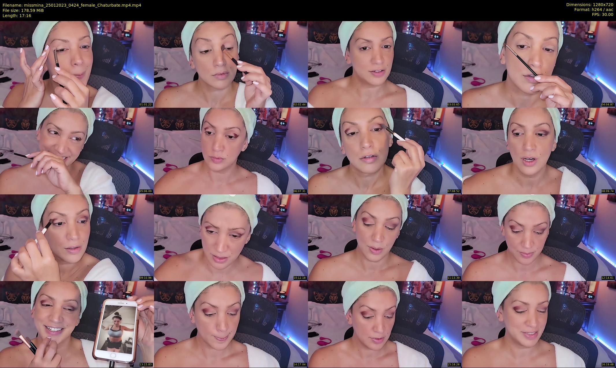 missmina — 18 minute Chaturbate female cam show recording, 720p, Jan 25, 2023