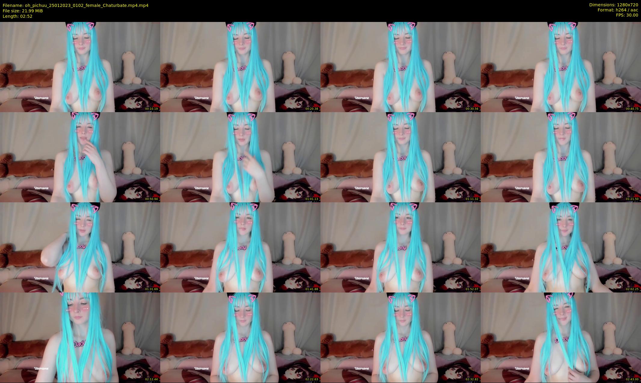 oh_pichuu — 3 minute Chaturbate female cam show recording, 720p, Jan 25, 2023