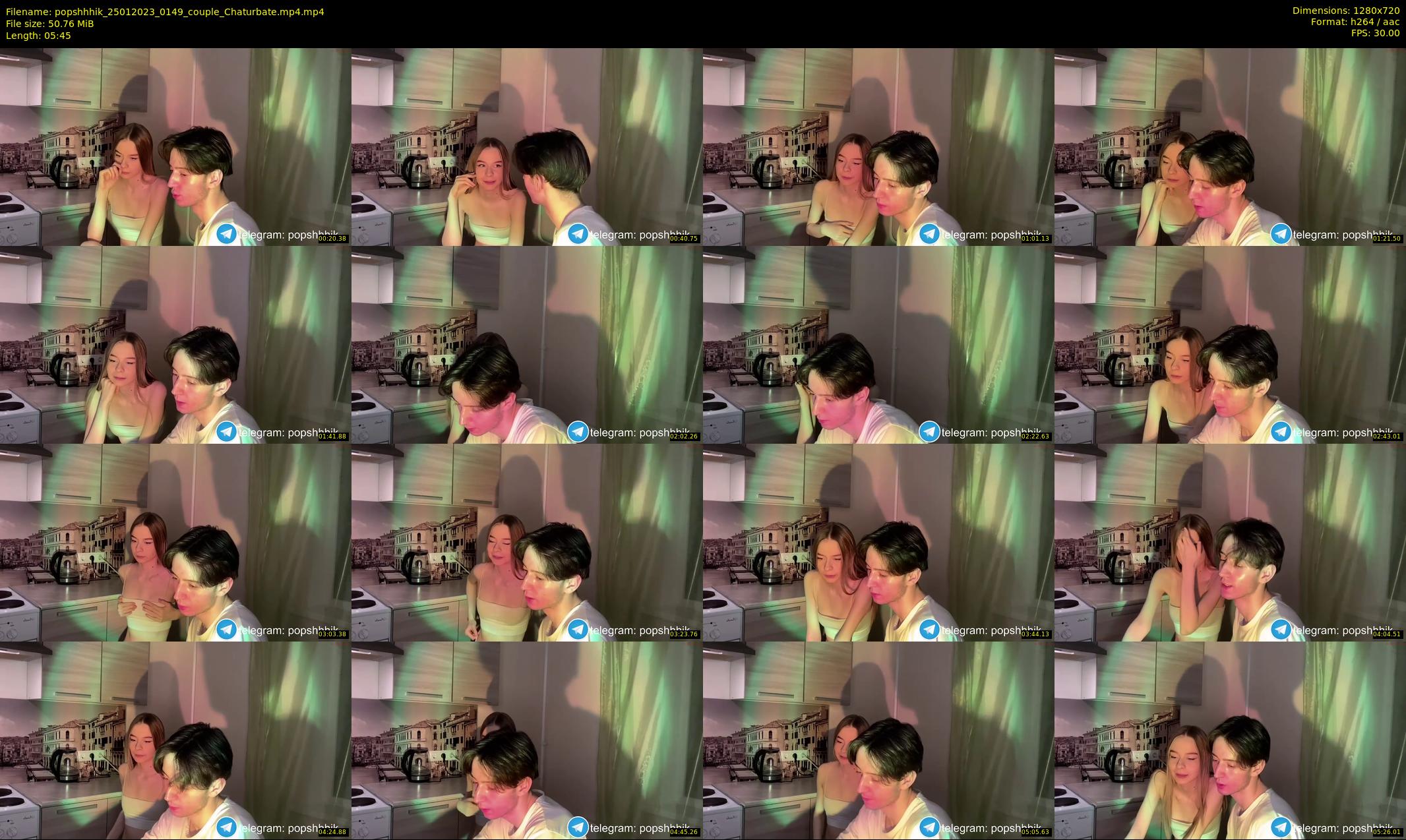 popshhhik — 6 minute Chaturbate couple cam show recording, 720p, Jan 25, 2023