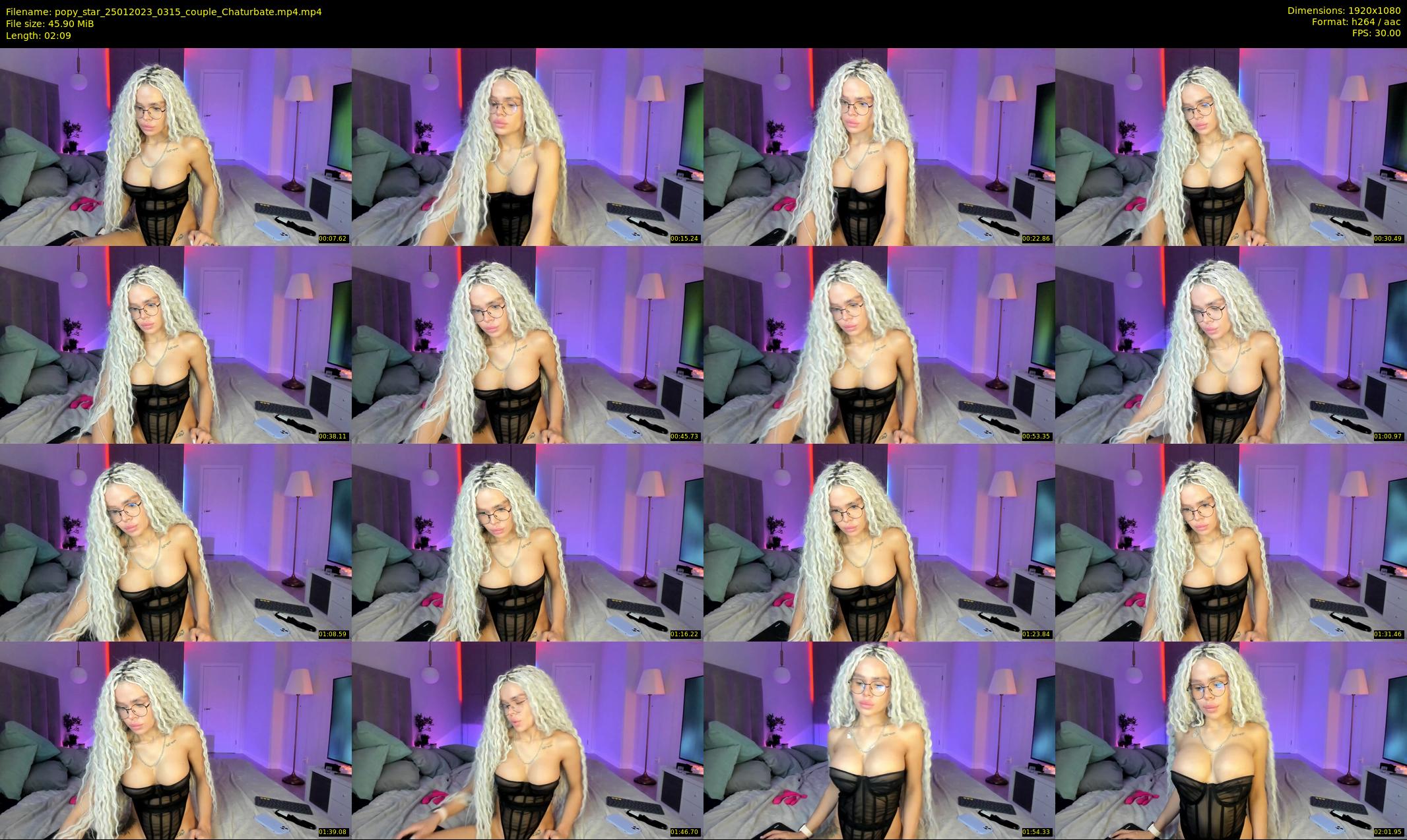 popy_star — 3 minute Chaturbate couple cam show recording, 1080p, Jan 25, 2023