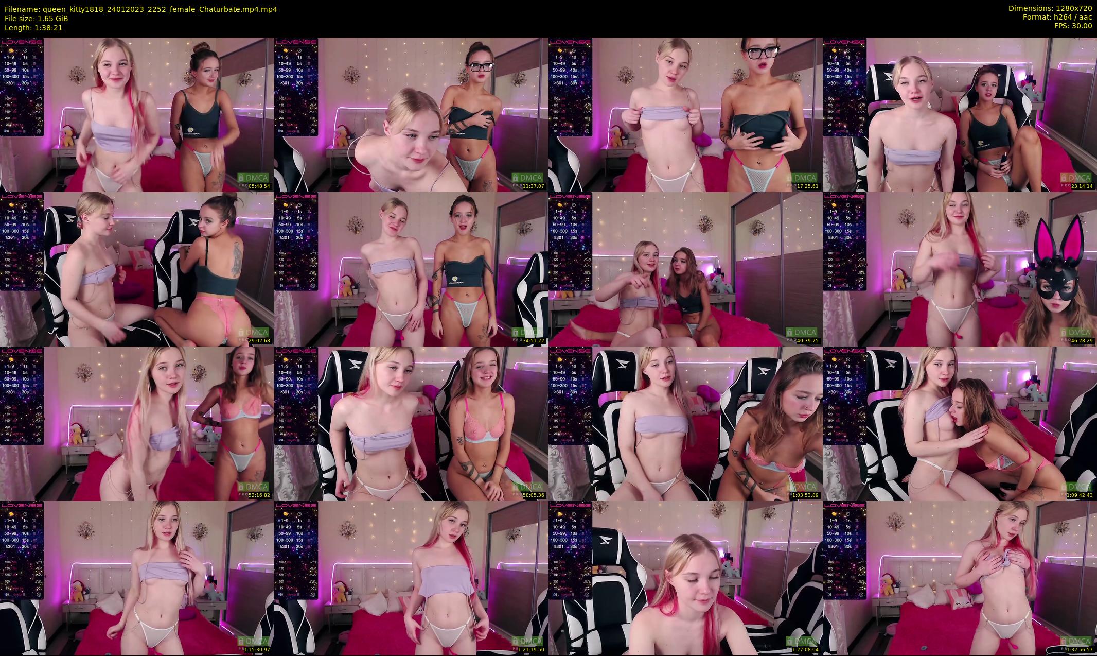queen_kitty1818 — 99 minute Chaturbate female cam show recording, 720p, Jan 24, 2023