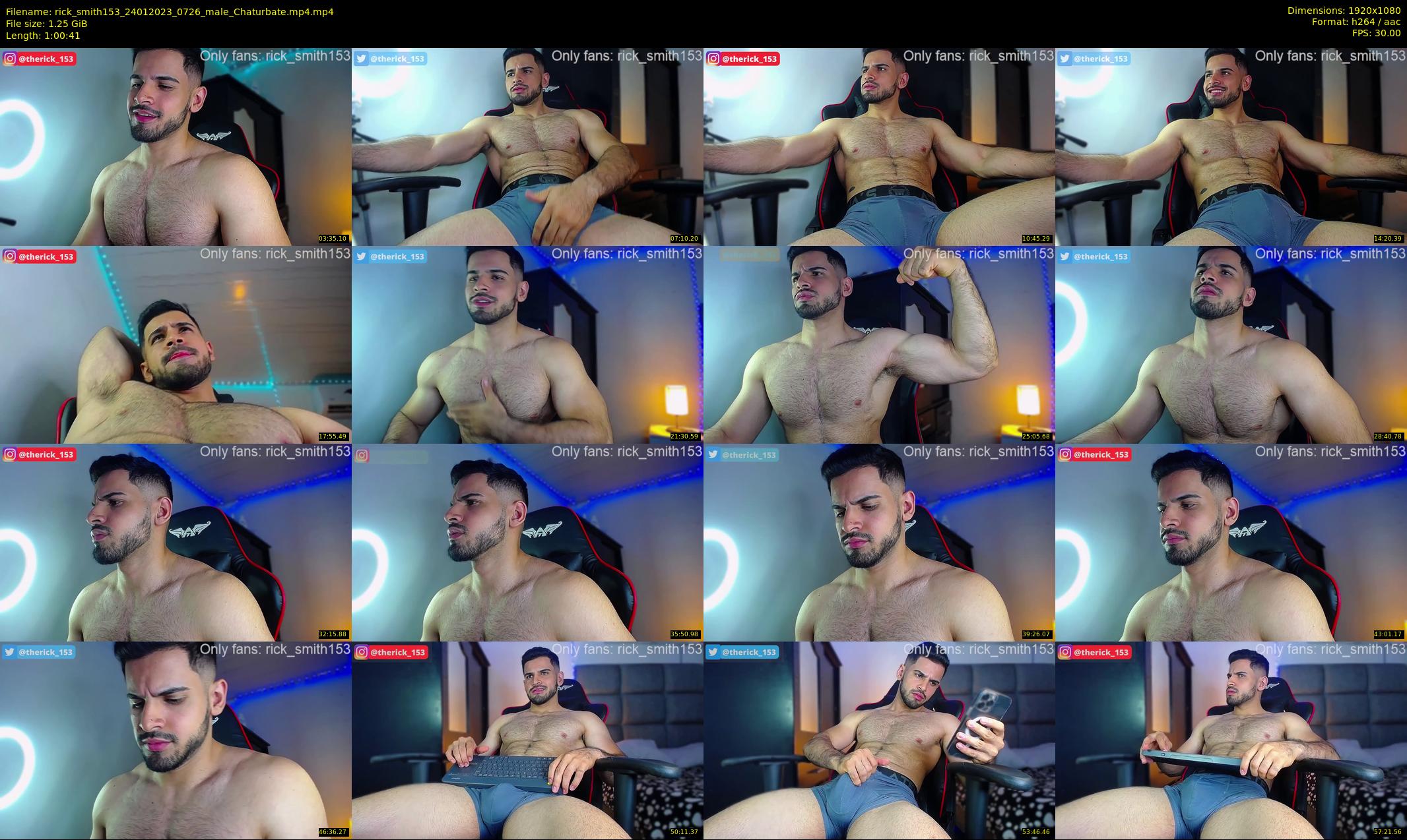 rick_smith153 — 61 minute Chaturbate male cam show recording, 1080p, Jan 24, 2023