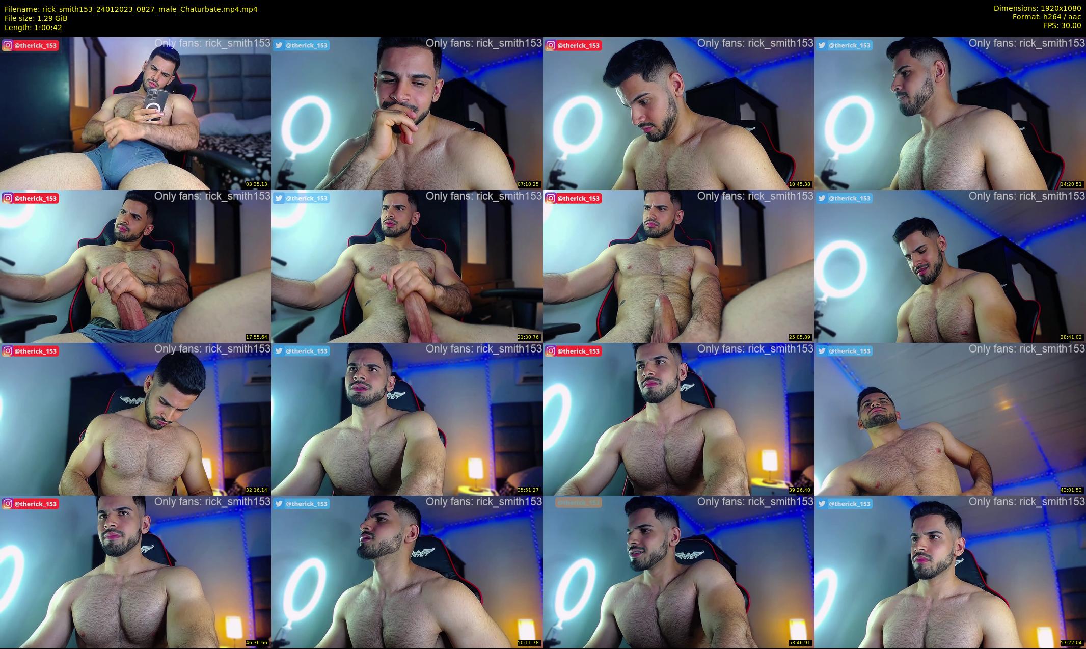 rick_smith153 — 61 minute Chaturbate male cam show recording, 1080p, Jan 24, 2023