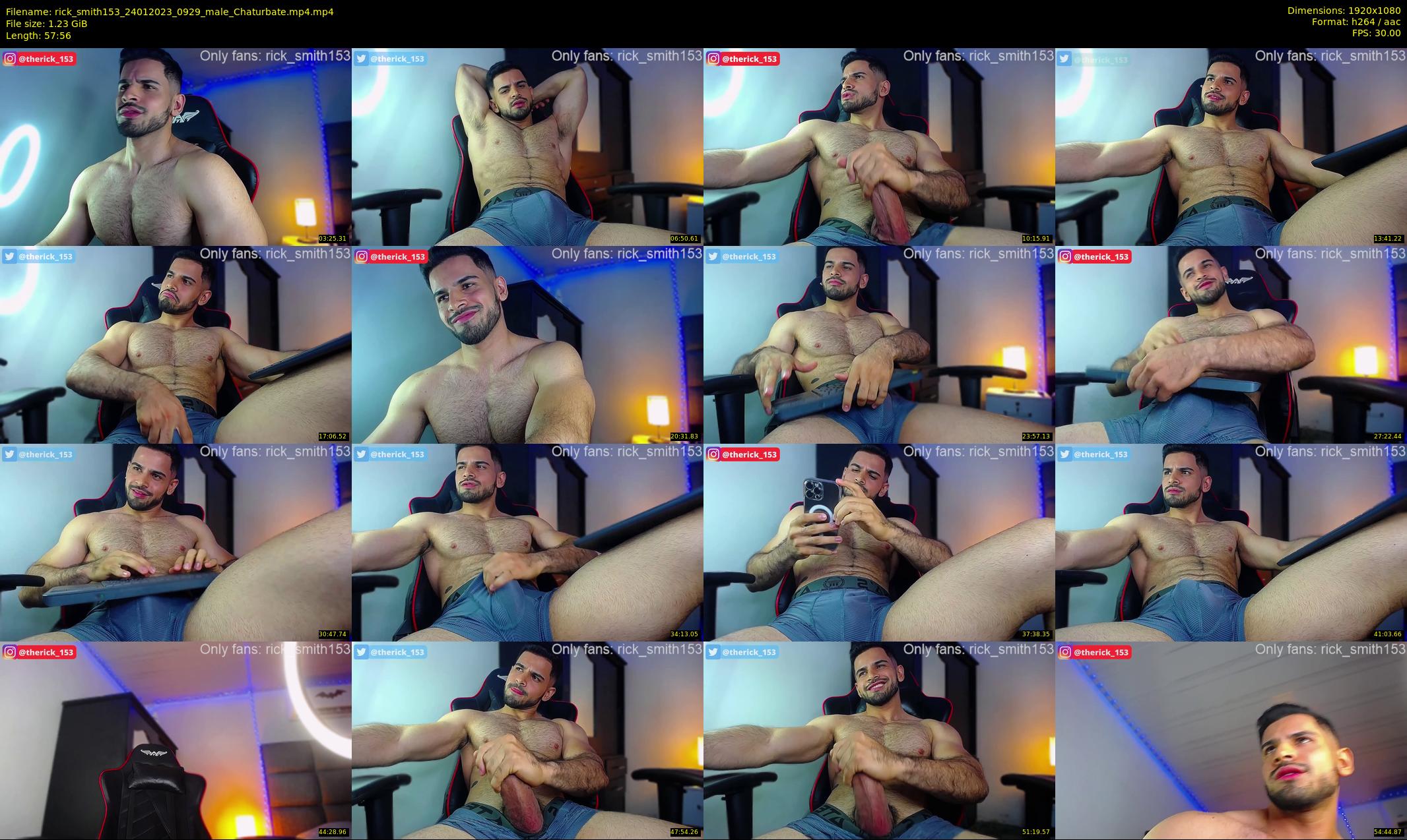 rick_smith153 — 58 minute Chaturbate male cam show recording, 1080p, Jan 24, 2023