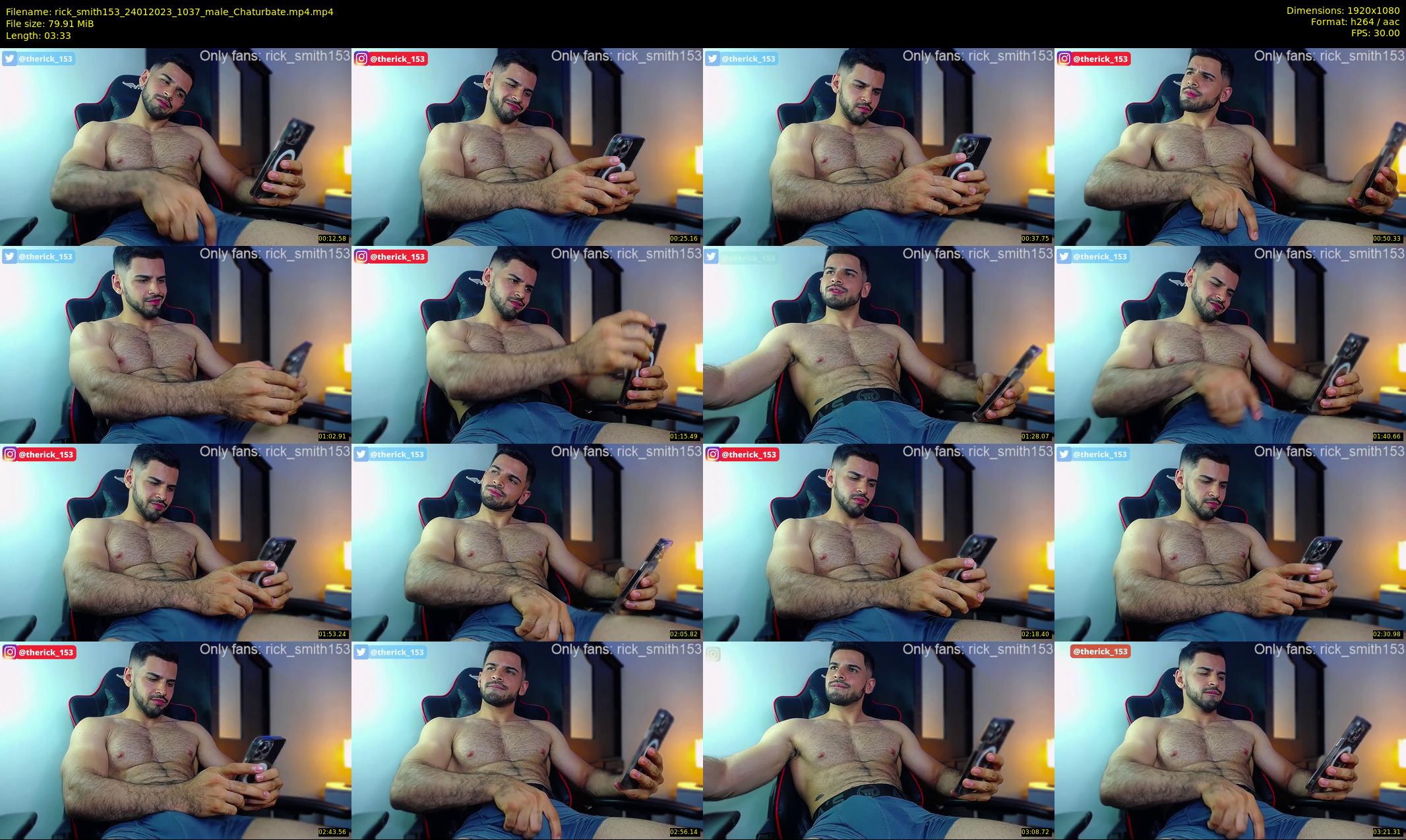 rick_smith153 — 4 minute Chaturbate male cam show recording, 1080p, Jan 24, 2023