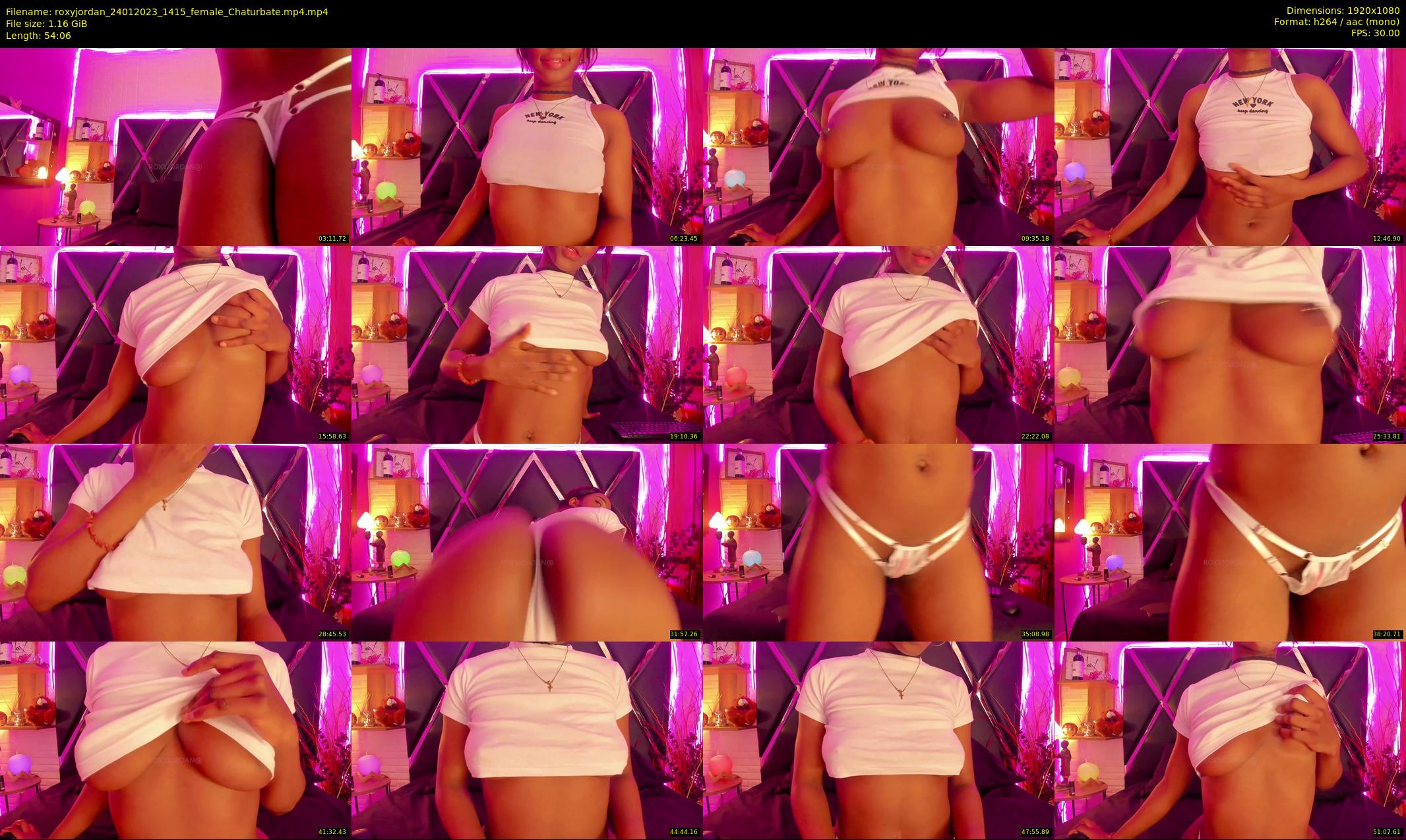 roxyjordan — 55 minute Chaturbate female cam show recording, 1080p, Jan 24, 2023