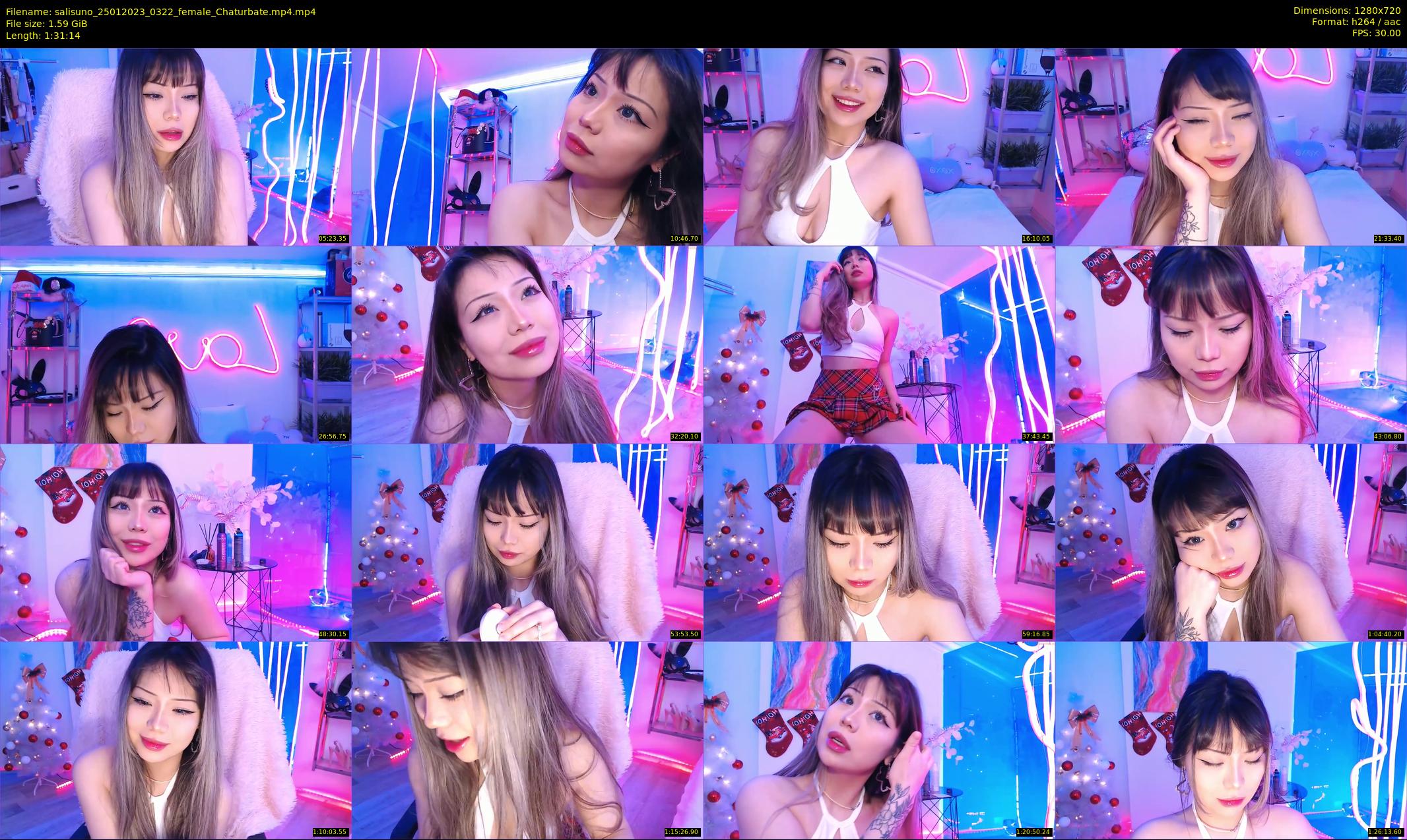 salisuno — 92 minute Chaturbate female cam show recording, 720p, Jan 25, 2023
