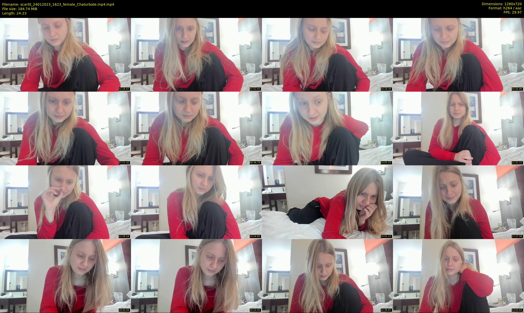 scartit — 25 minute Chaturbate female cam show recording, 720p, Jan 24, 2023