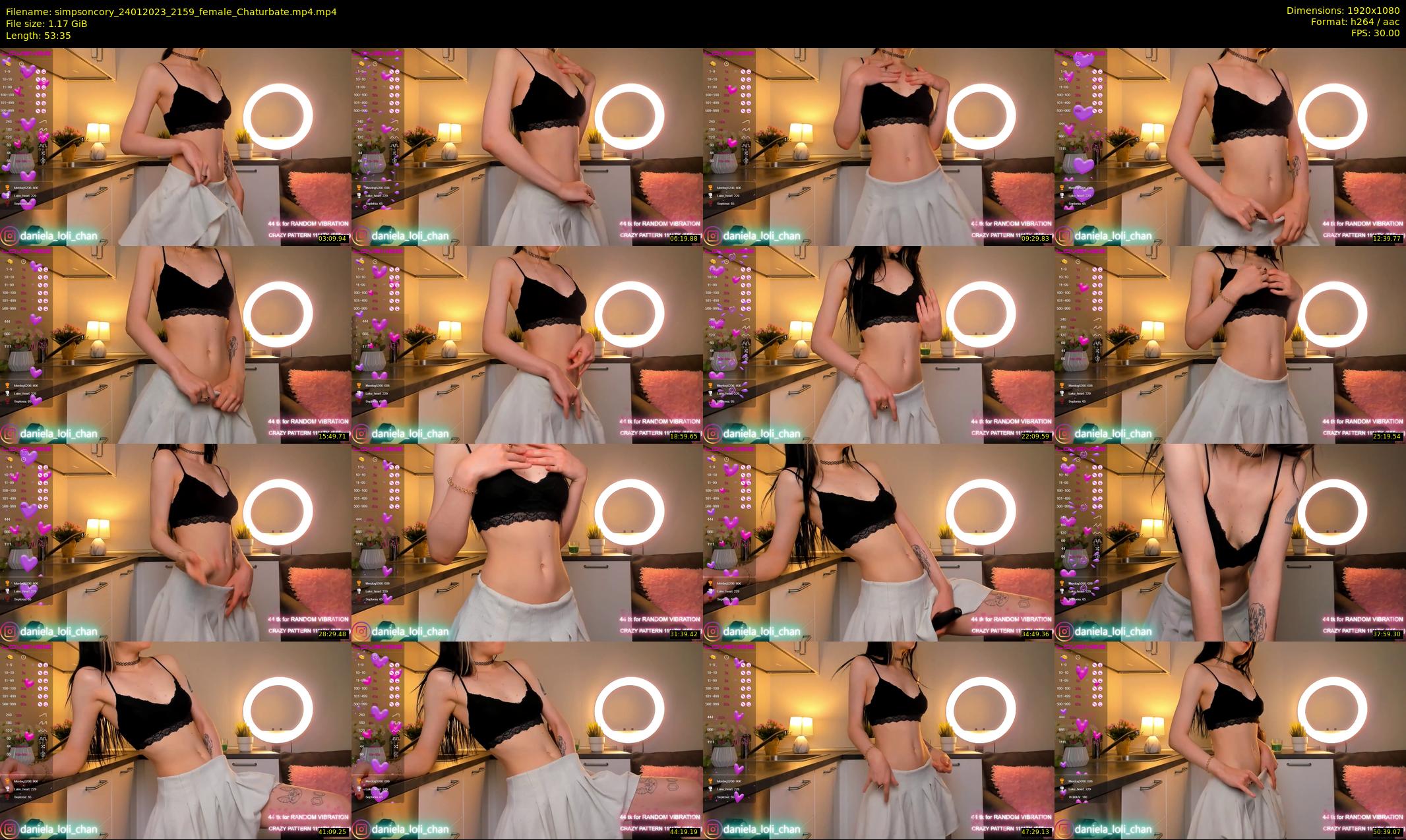simpsoncory — 54 minute Chaturbate female cam show recording, 1080p, Jan 24, 2023