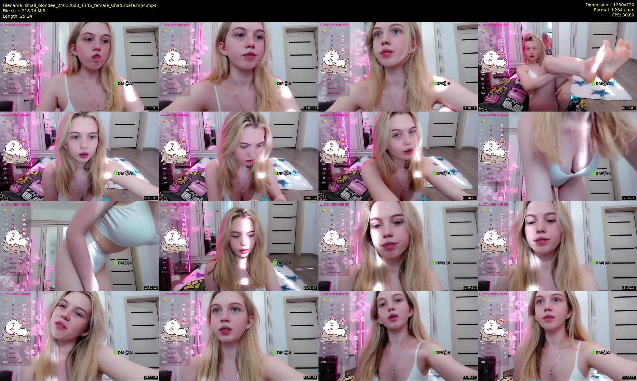 small_blondee — 26 minute Chaturbate female cam show recording, 720p, Jan 24, 2023