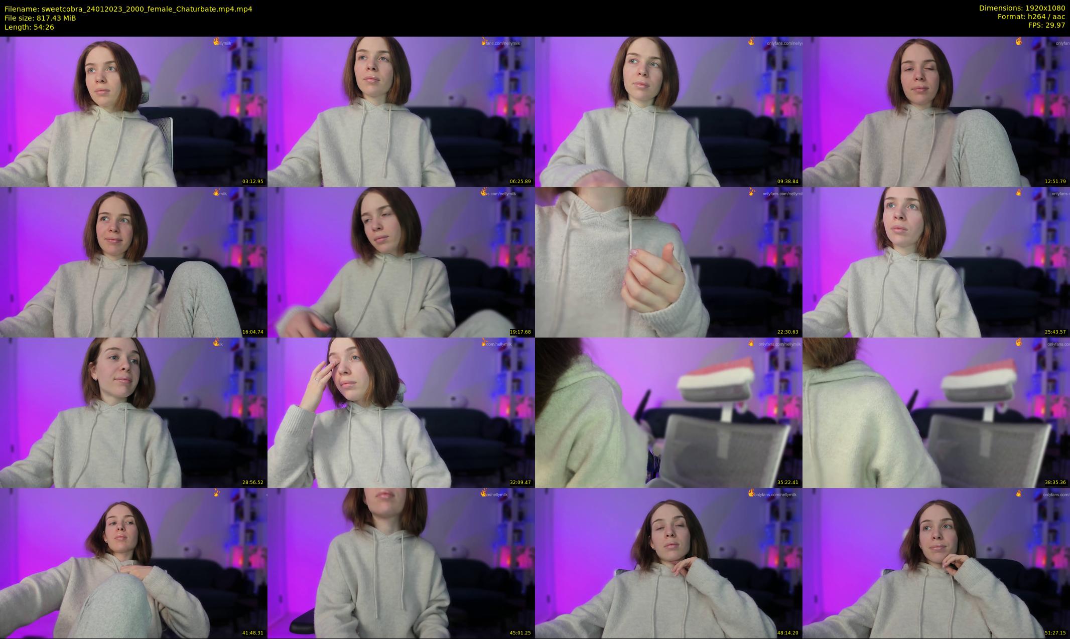 sweetcobra — 55 minute Chaturbate female cam show recording, 1080p, Jan 24, 2023