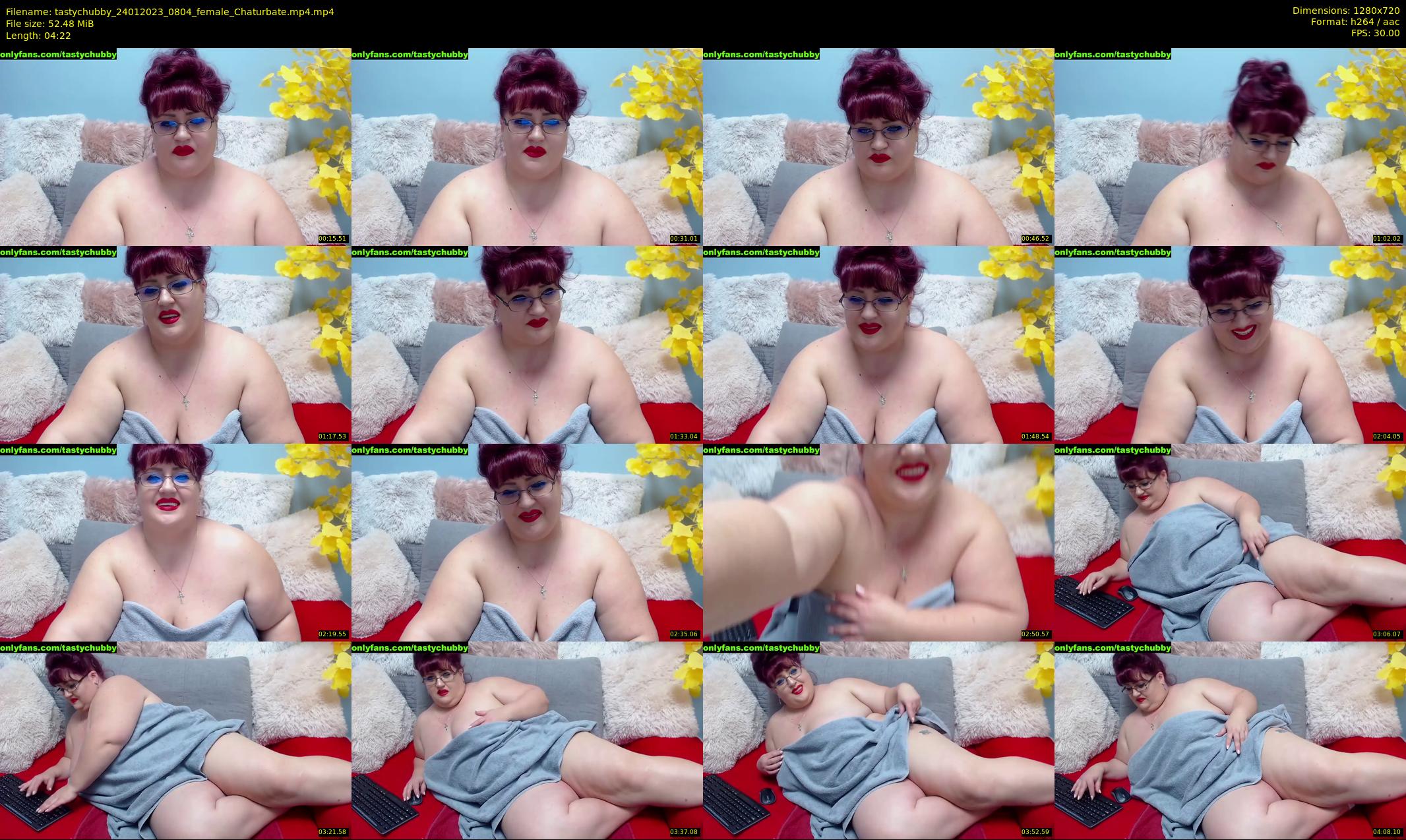 tastychubby — 5 minute Chaturbate female cam show recording, 720p, Jan 24, 2023