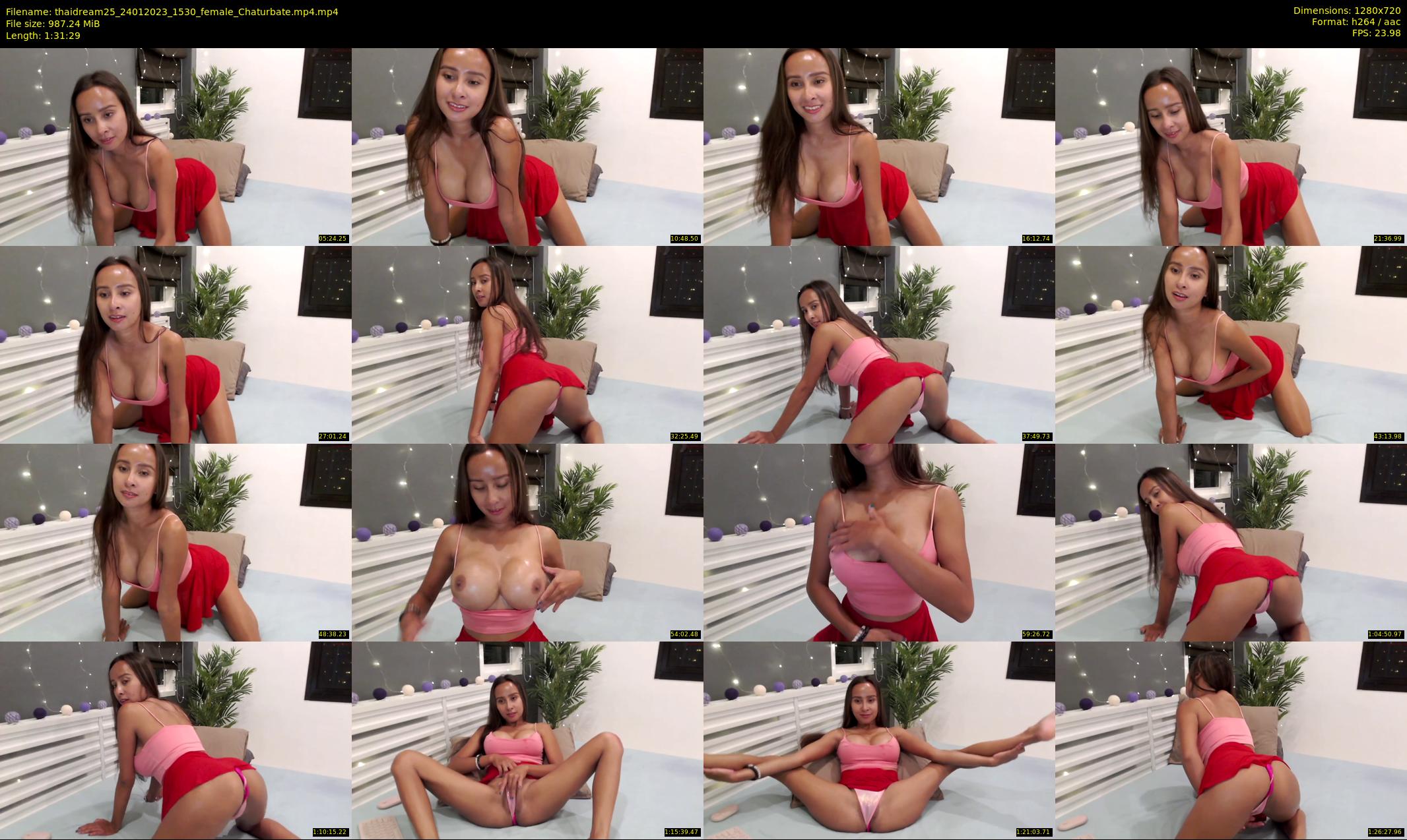 thaidream25 — 92 minute Chaturbate female cam show recording, 720p, Jan 24, 2023