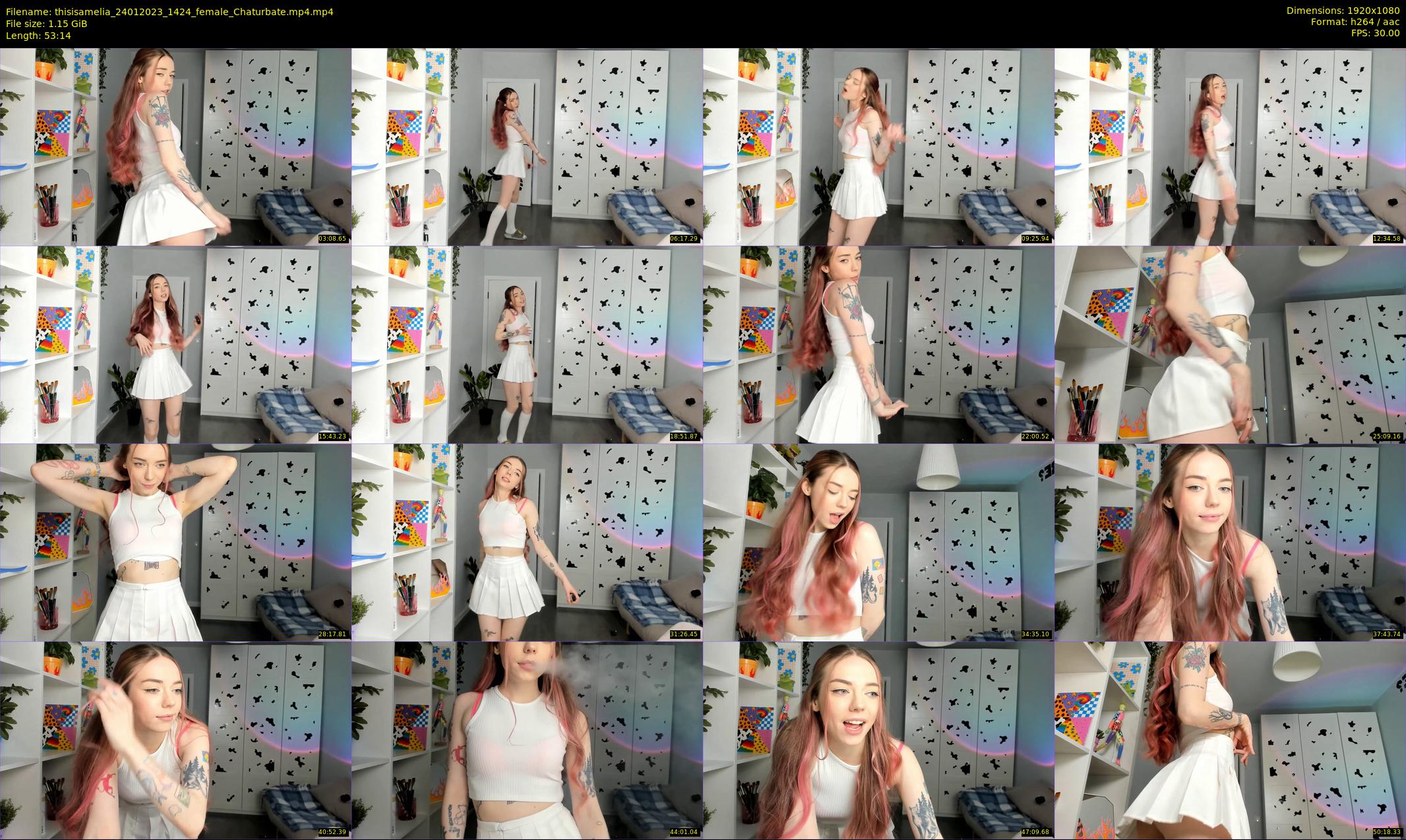 thisisamelia — 54 minute Chaturbate female cam show recording, 1080p, Jan 24, 2023