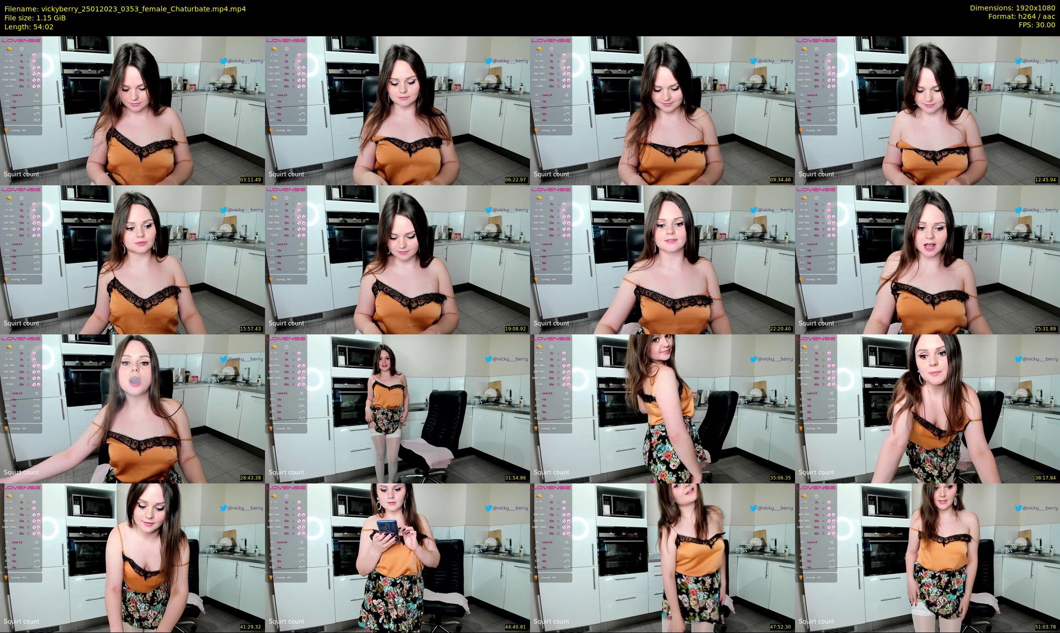 vickyberry — 55 minute Chaturbate female cam show recording, 1080p, Jan 25, 2023