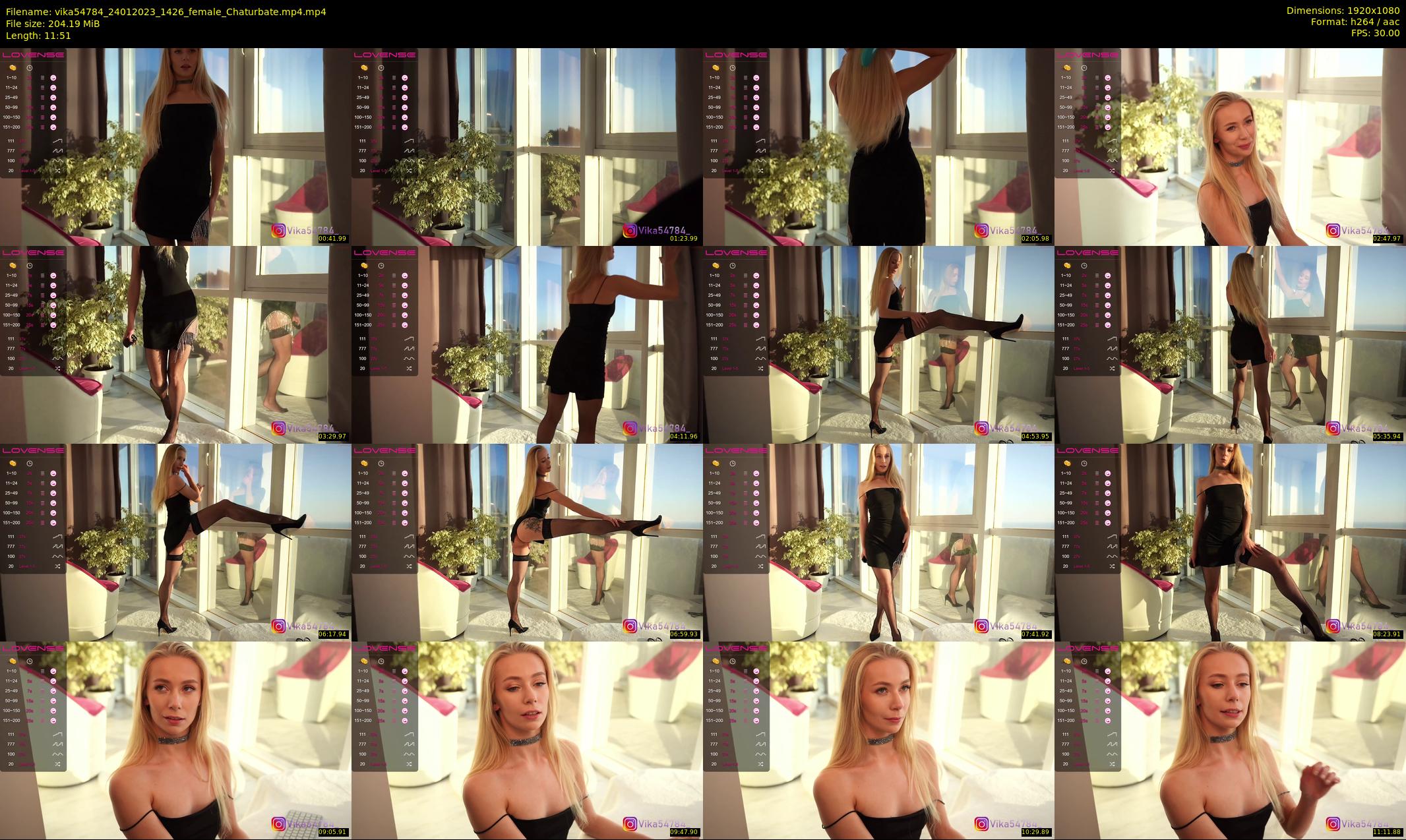 vika54784 — 12 minute Chaturbate female cam show recording, 1080p, Jan 24, 2023