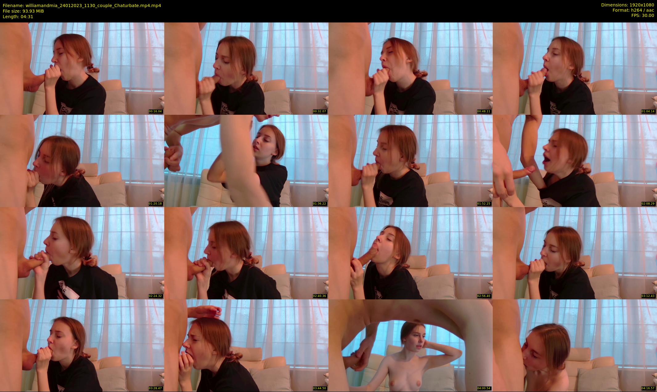 williamandmia — 5 minute Chaturbate couple cam show recording, 1080p, Jan 24, 2023