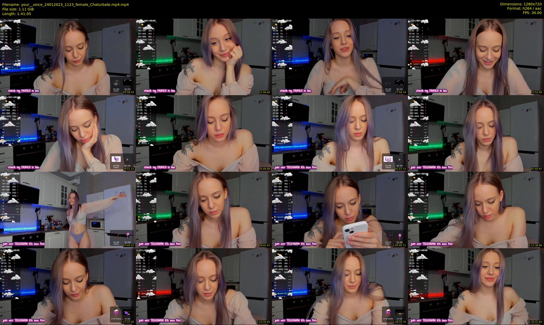 your__voice — 102 minute Chaturbate female cam show recording, 720p, Jan 24, 2023