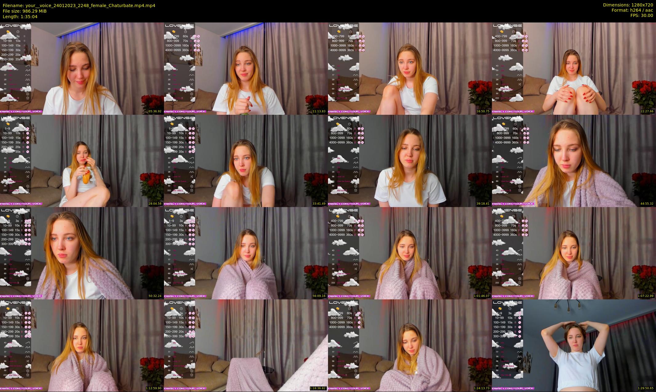 your__voice — 96 minute Chaturbate female cam show recording, 720p, Jan 24, 2023