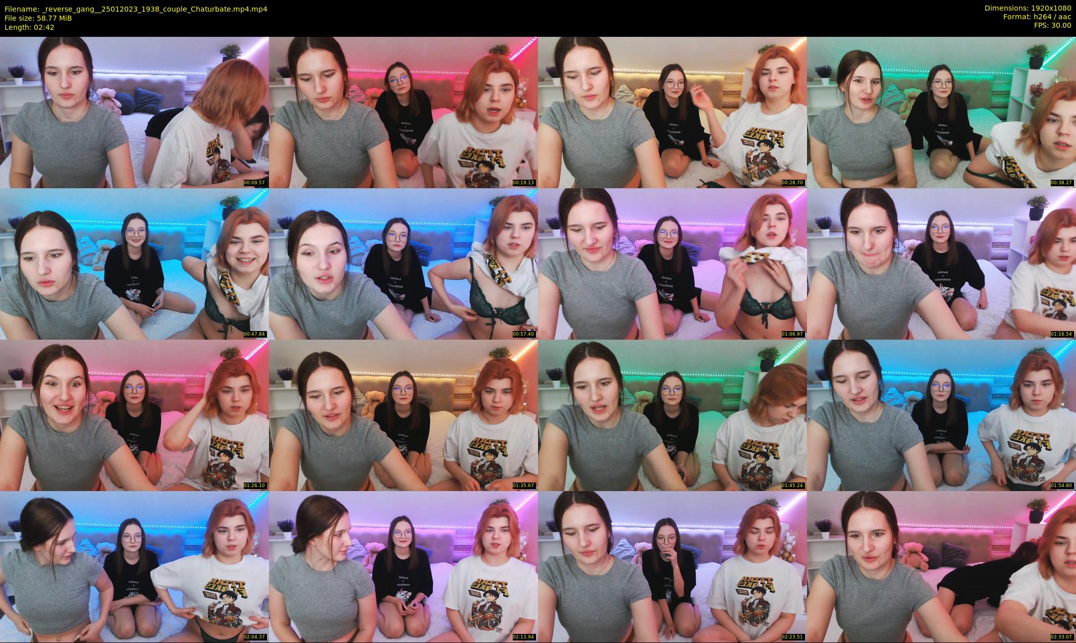 _reverse_gang_ — 3 minute Chaturbate couple cam show recording, 1080p, Jan 25, 2023