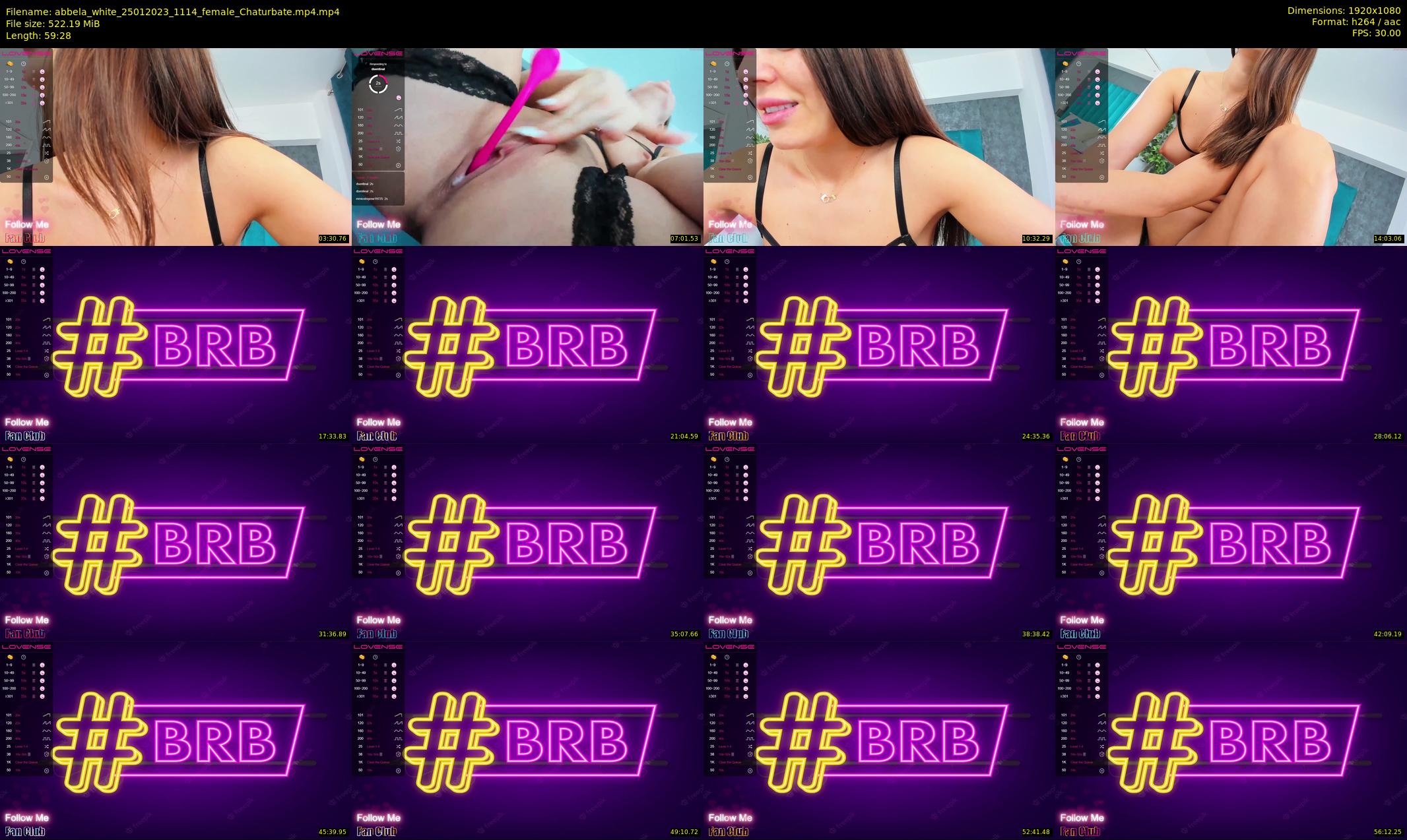 abbela_white — 60 minute Chaturbate female cam show recording, 1080p, Jan 25, 2023