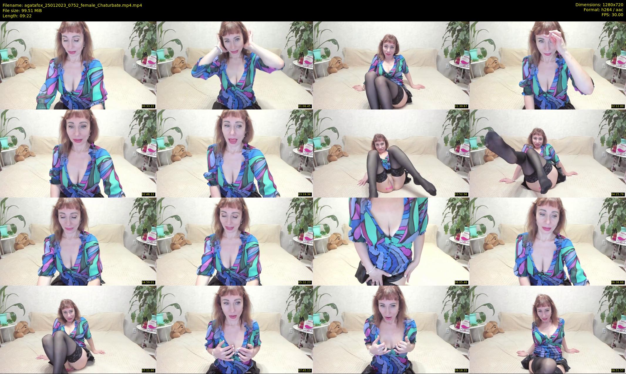 agatafox — 10 minute Chaturbate female cam show recording, 720p, Jan 25, 2023