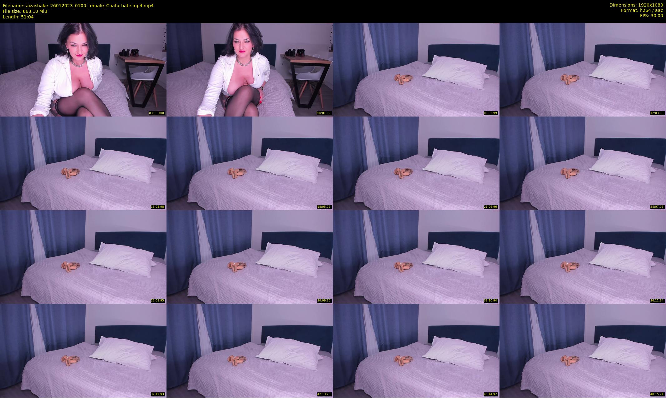 aizashake — 52 minute Chaturbate female cam show recording, 1080p, Jan 26, 2023