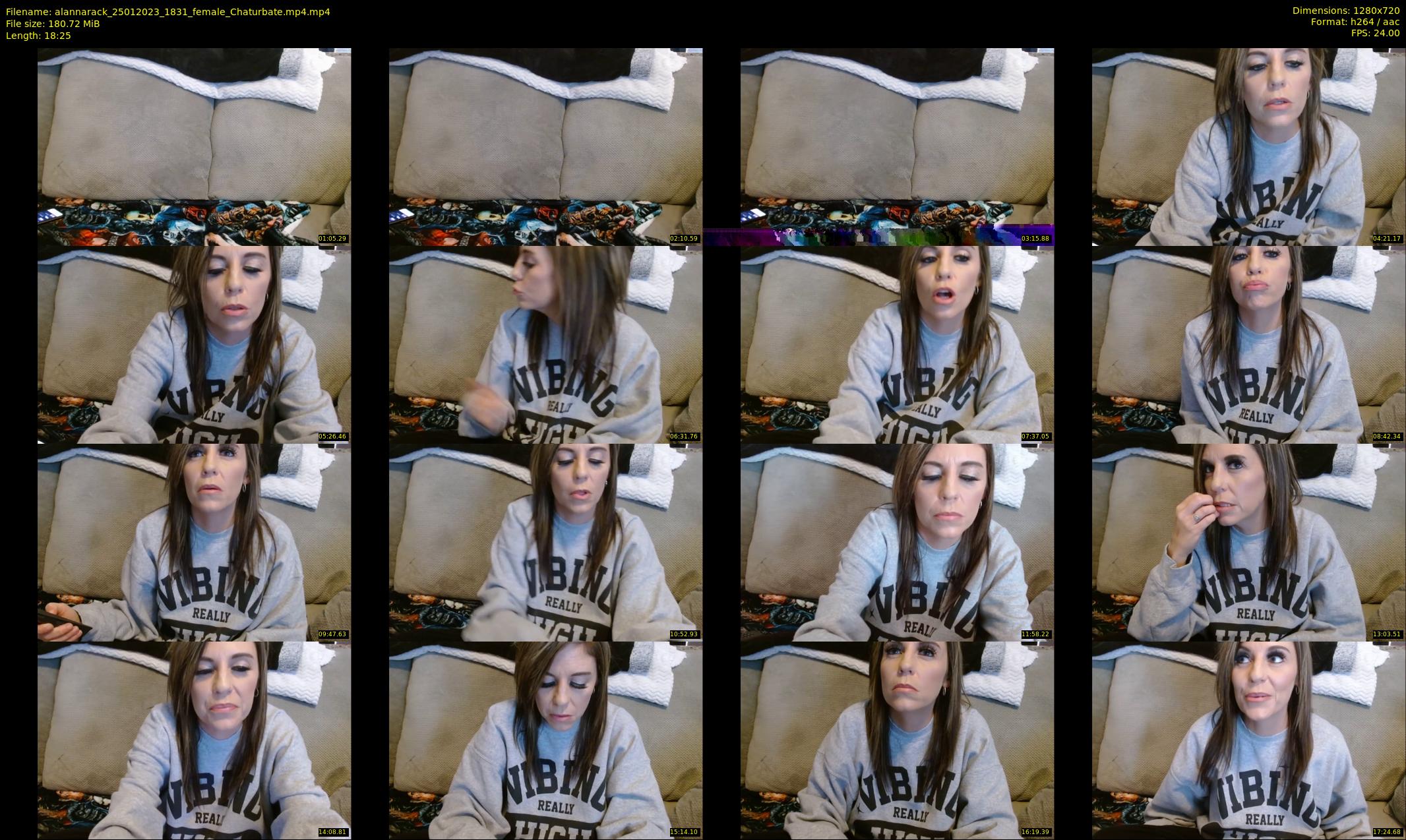 alannarack — 19 minute Chaturbate female cam show recording, 720p, Jan 25, 2023