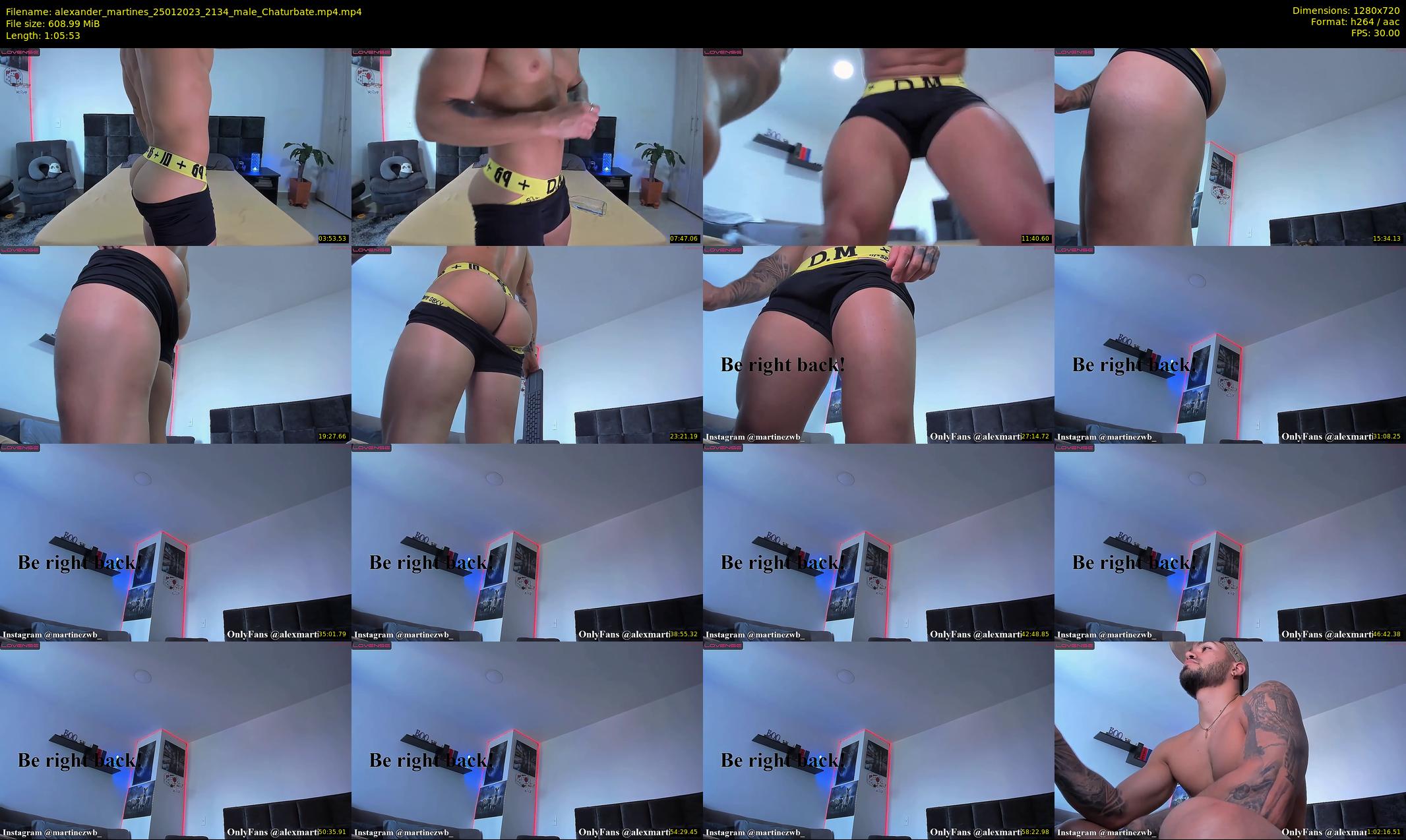 alexander_martines — 66 minute Chaturbate male cam show recording, 720p, Jan 25, 2023